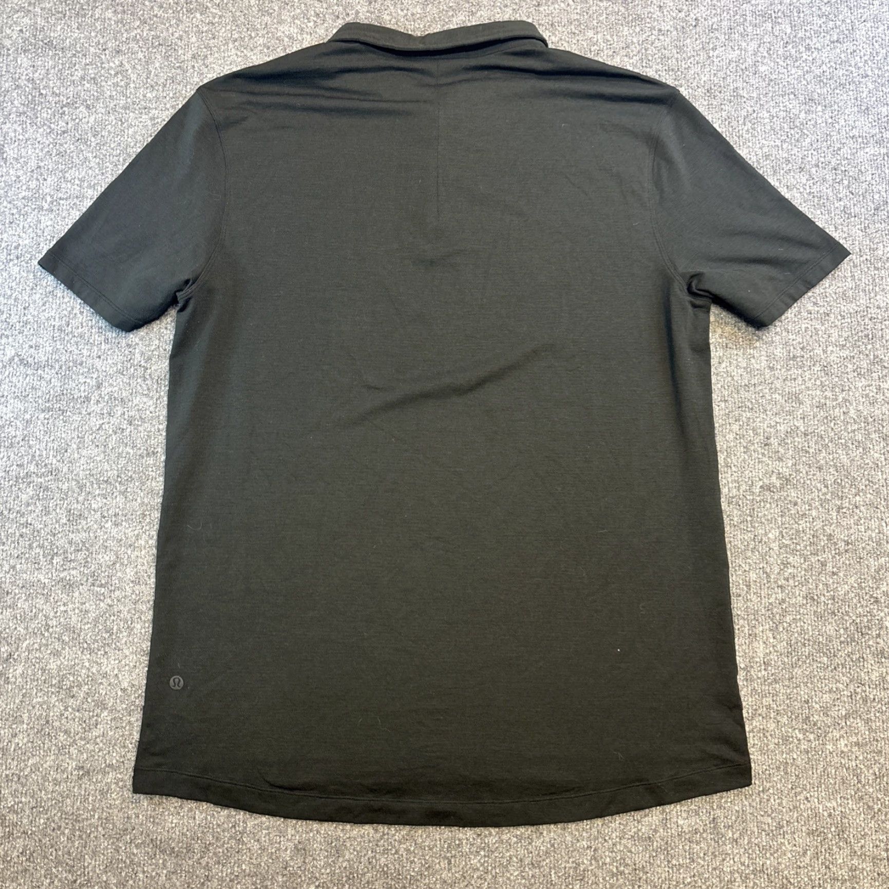 Lululemon Lululemon Evolution Polo Shirt XL Black Solid Short Sleeve Polo Shirt Mens Regular Breathable Stretch Logo Modern Vintage: No (but not include) Size US XL / EU 56 / 4 - 4 Thumbnail