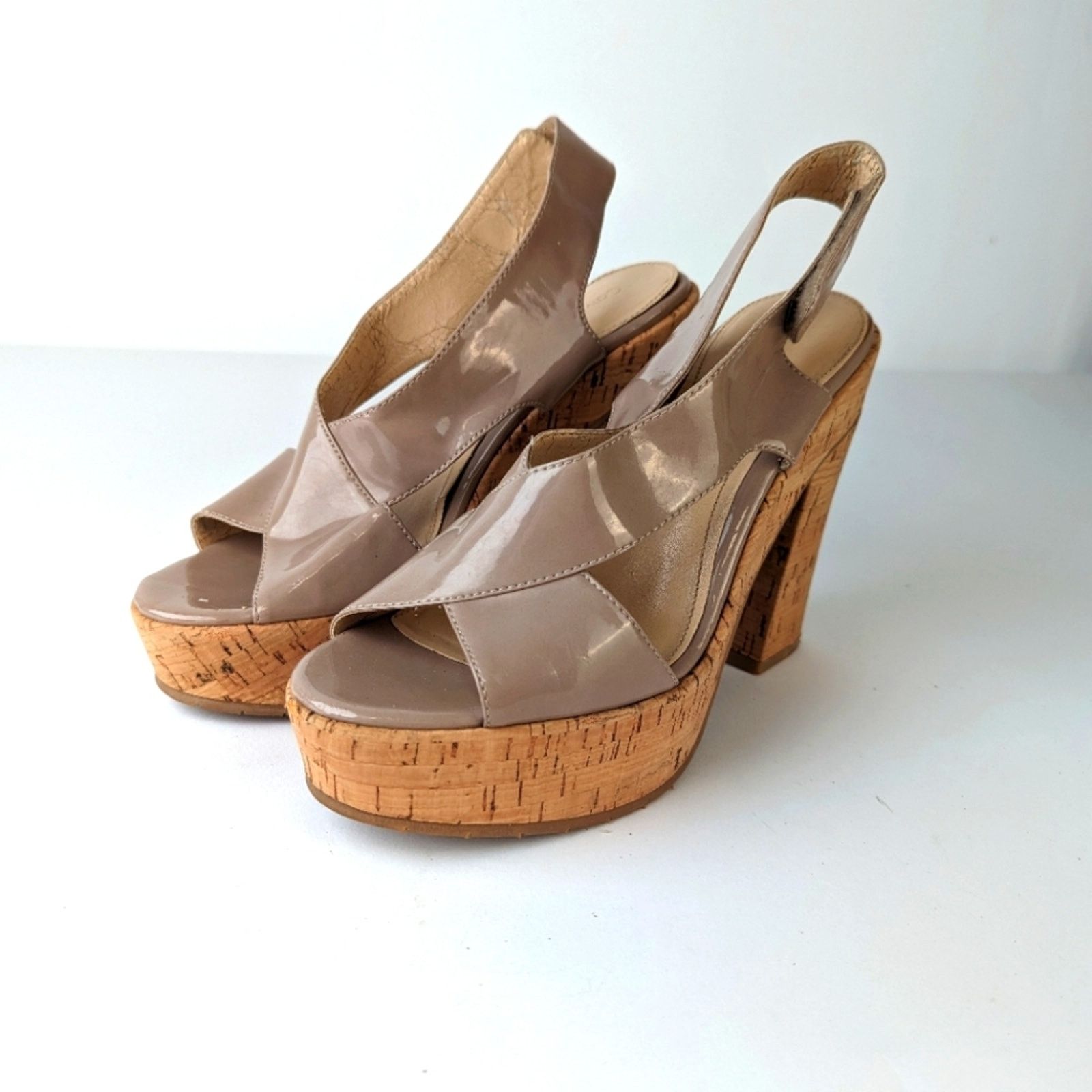 Calvin Klein Calvin Klein Platform Cork Heels -7.5/8 Size US 7.5 / IT 37.5 - 1 Thumbnail