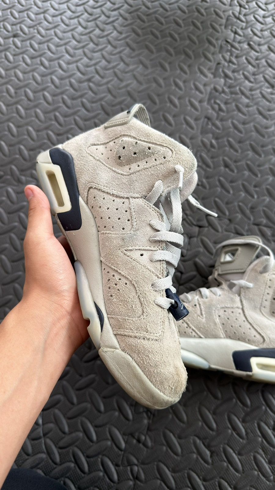 Jordan Brand Grey and navy blue jordan 6s size 5.5 Size US 5.5 / EU 38 - 5 Thumbnail