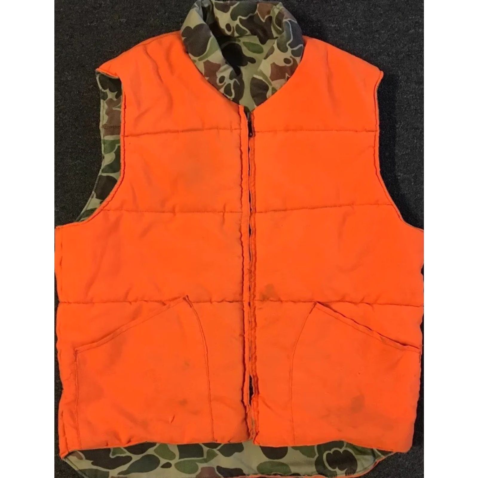 Vintage Vtg 80s Himalayan Faded Distress Camo Puffer Vest S M Army Military Biker Skate Grunge 90s Size US S / EU 44-46 / 1 - 2 Thumbnail
