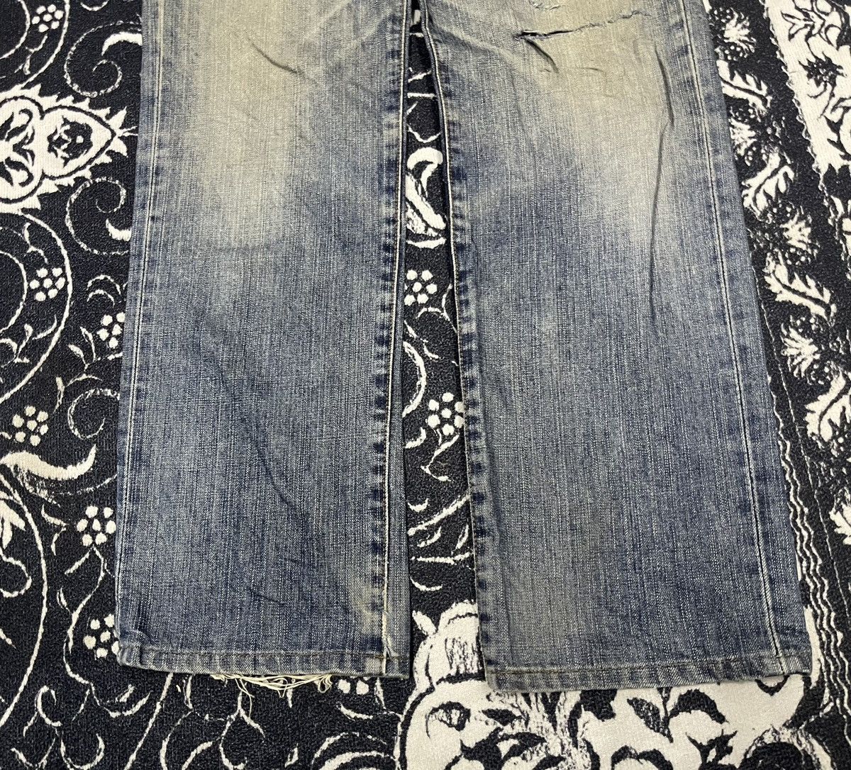 Edwin VINTAGE EDWIN 503 DISTRESSED JEANS 29x33 Size US 29 - 4 Thumbnail