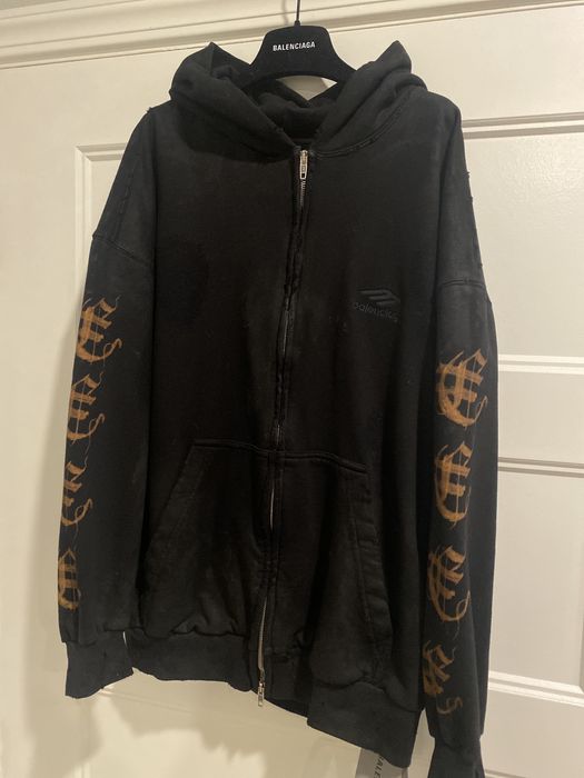 Balenciaga Balenciaga heavy metal zip up | Grailed