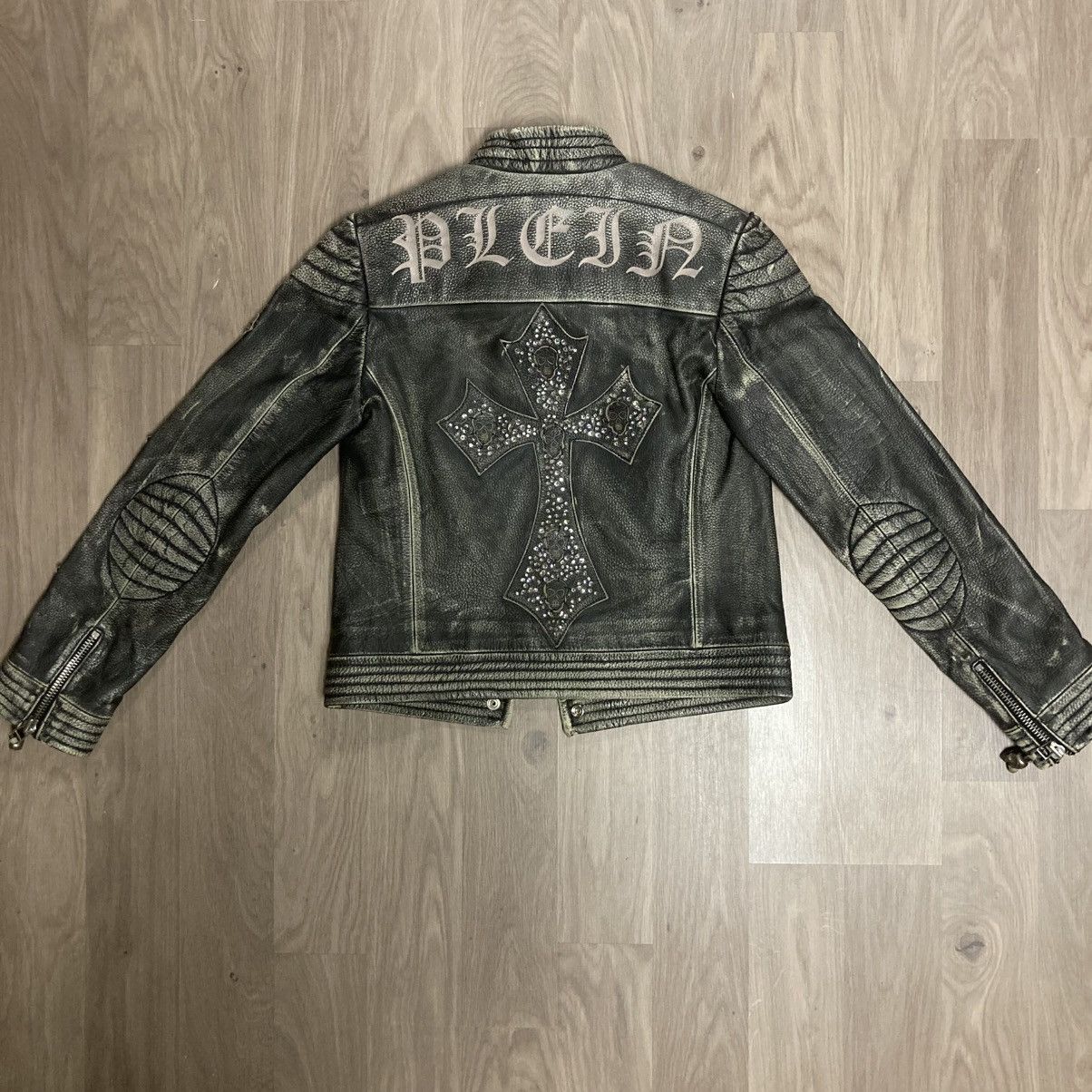 Philipp Plein Philipp Plein Lederjacke Swarovski Limited Edition Size S / US 4 / IT 40 - 1 Thumbnail
