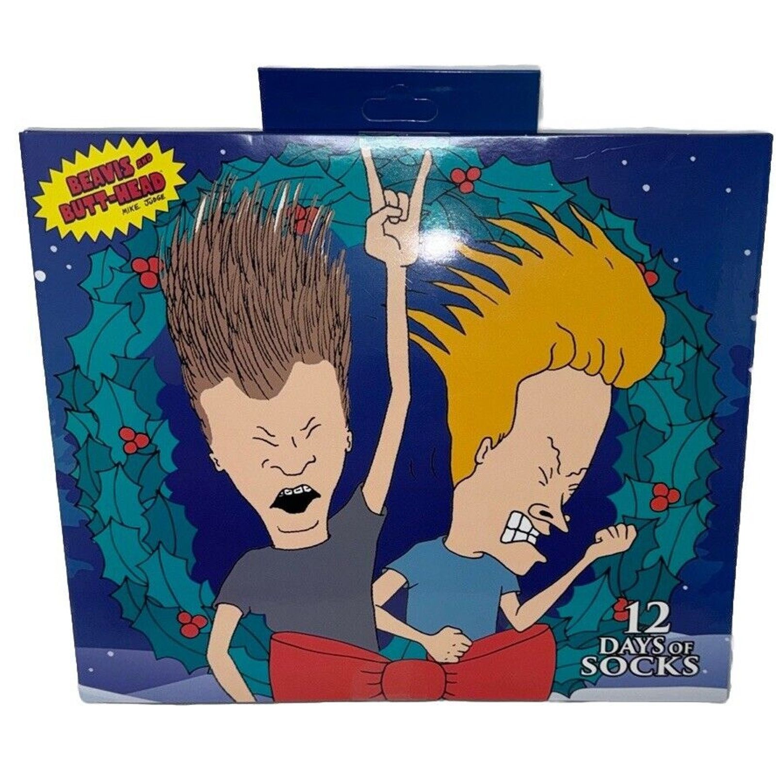 Mtv BEAVIS and BUTT-HEAD SOCKS 12 DAYS OF SOCKS Christmas Size ONE SIZE - 1 Thumbnail