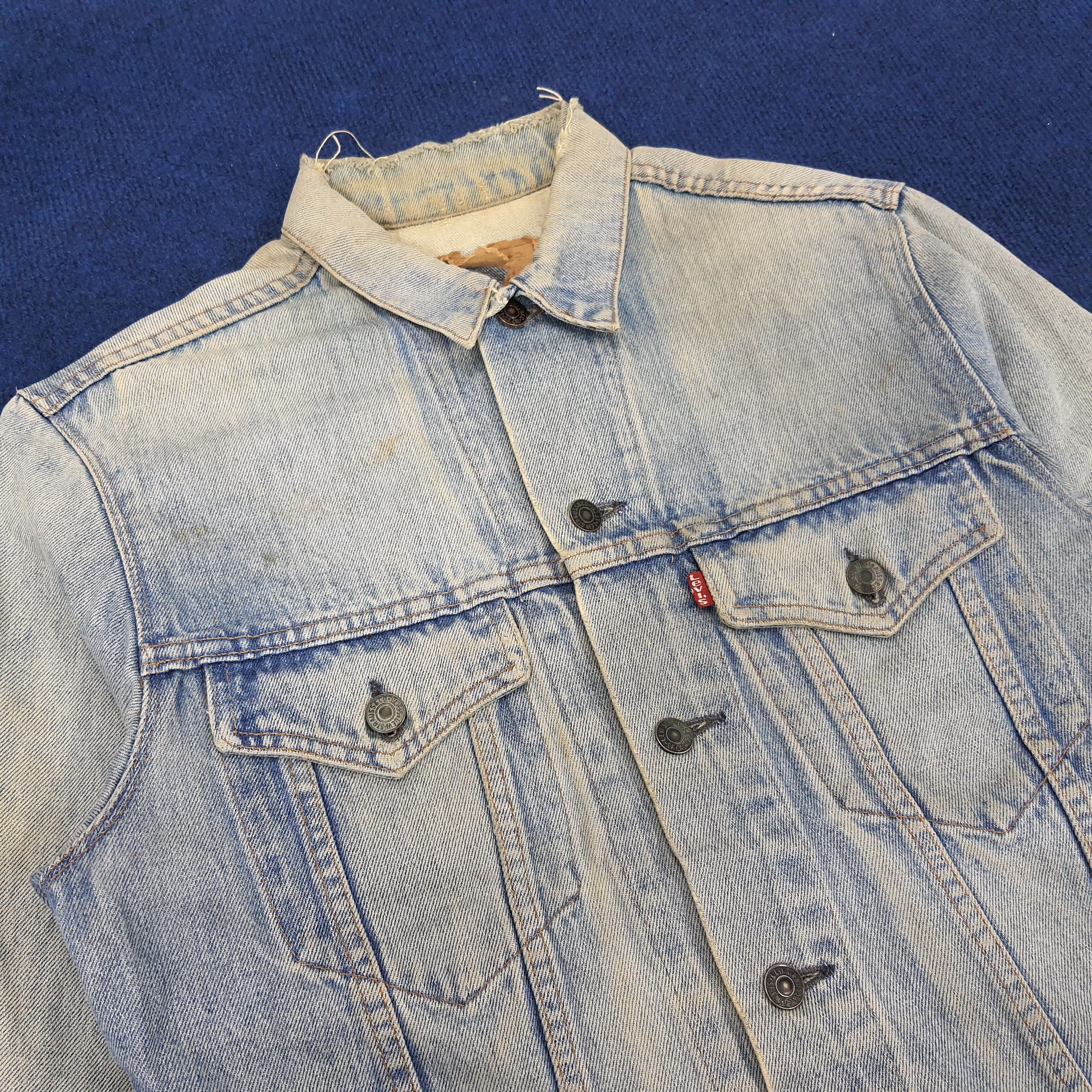 Levi's × Vintage Vintage Levi's Custom Skull Logo Denim Jacket Size US S / EU 44-46 / 1 - 4 Thumbnail