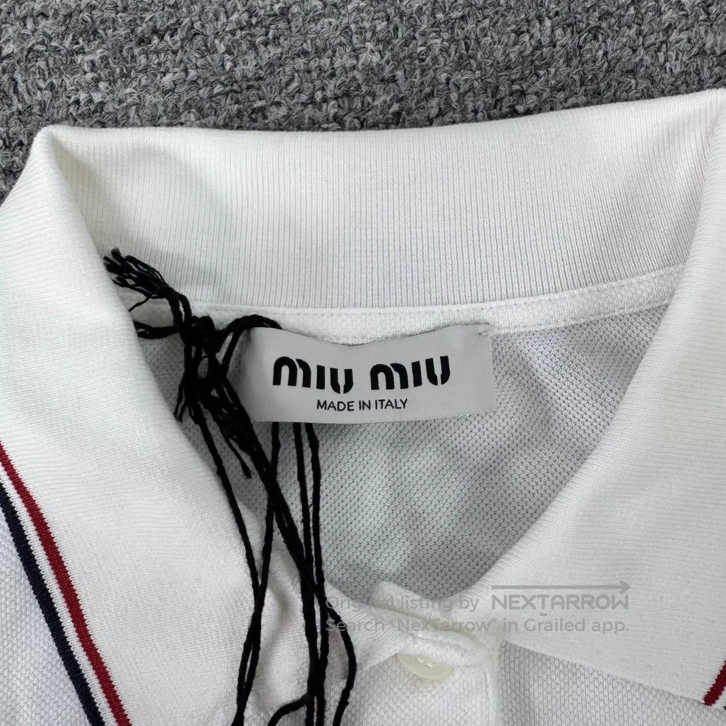 Miu Miu Long Sleeve Polo Shirt in Multi. Size US L / EU 52-54 / 3 - 6 Thumbnail