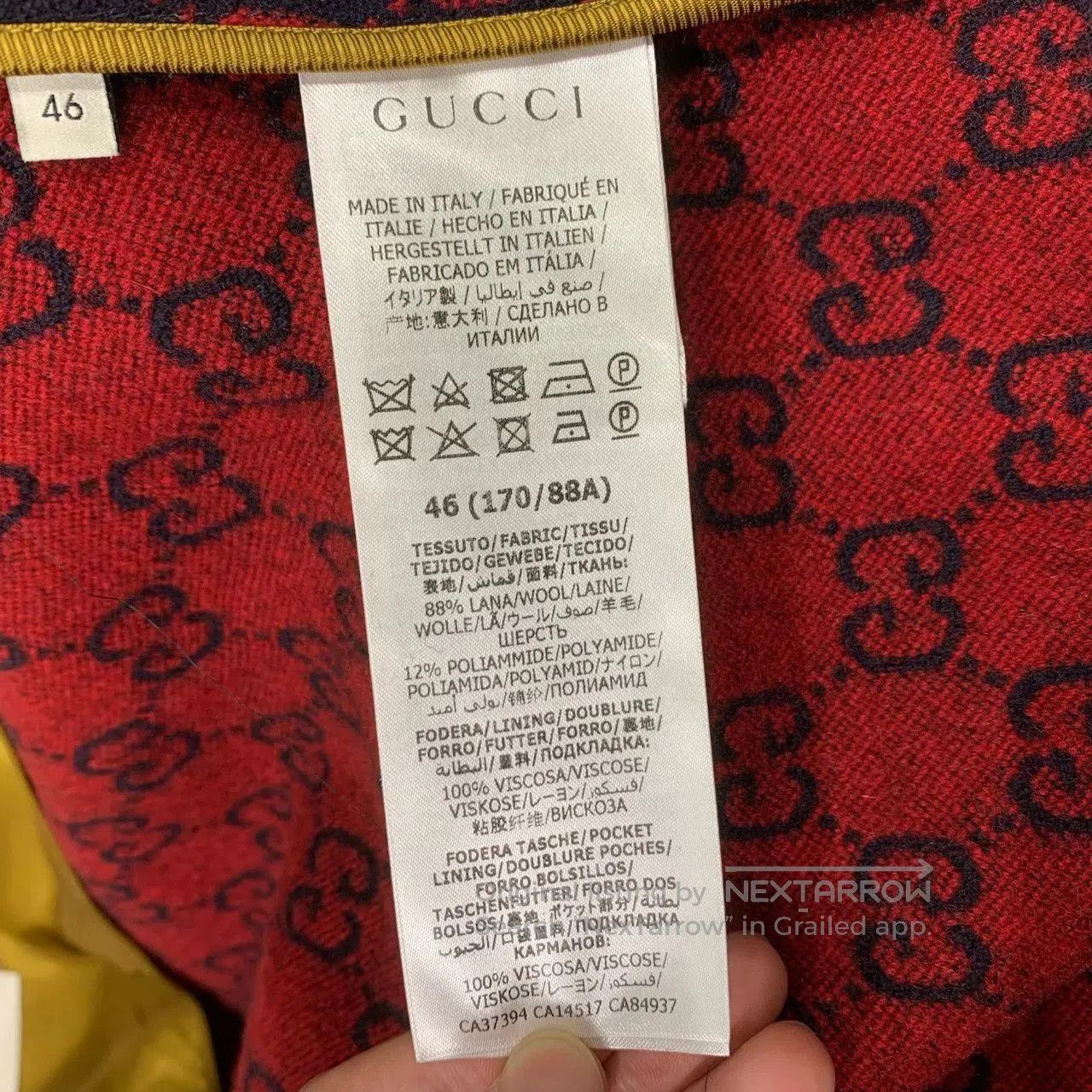 Gucci gucci double g logo printed blazer coat. Size US L / EU 52-54 / 3 - 6 Thumbnail