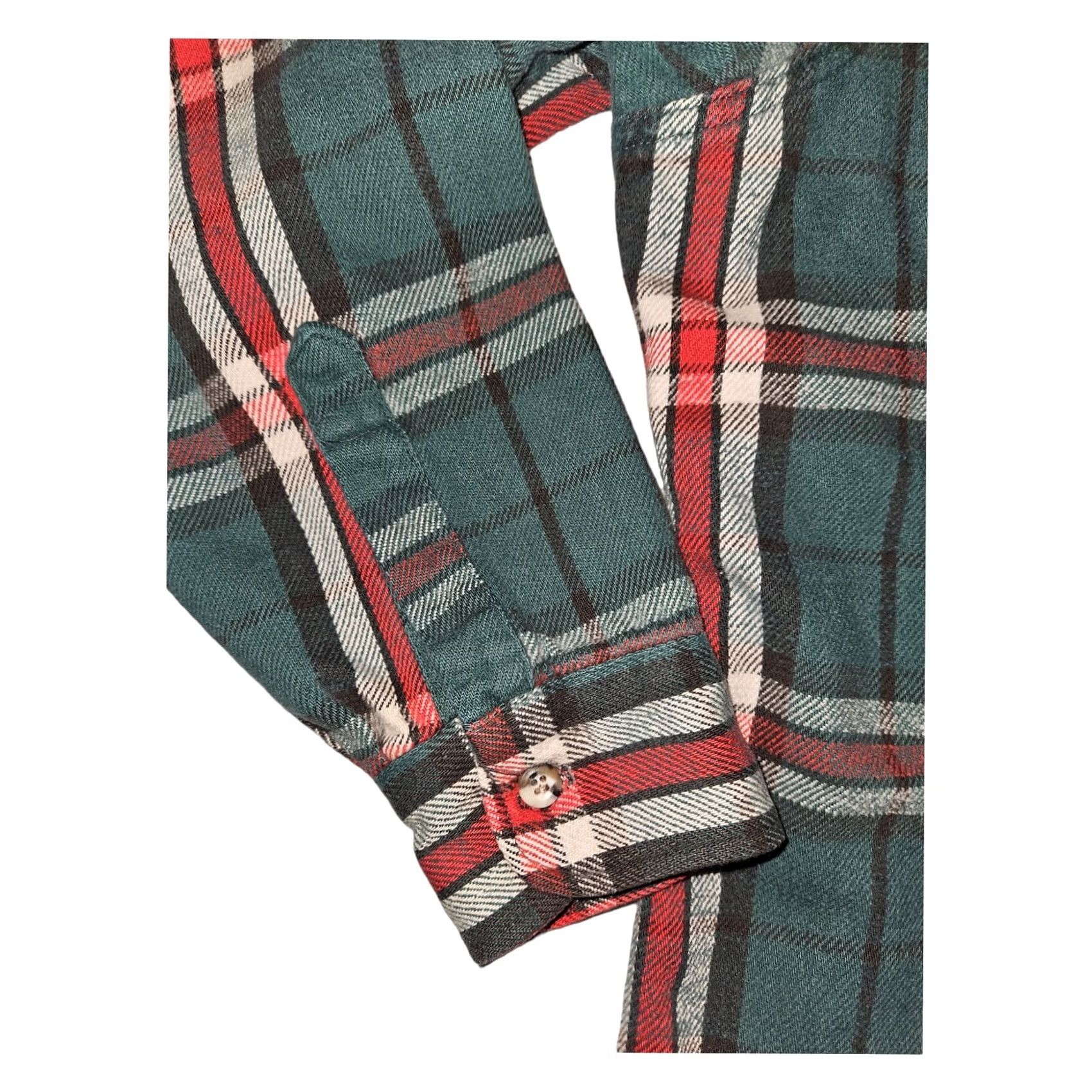 Vintage VINTAGE Fieldmaster Flannel Button Long Sleeve LT Men's Green Plaid 90s Outdoors Shirt Size US L / EU 52-54 / 3 - 6 Thumbnail