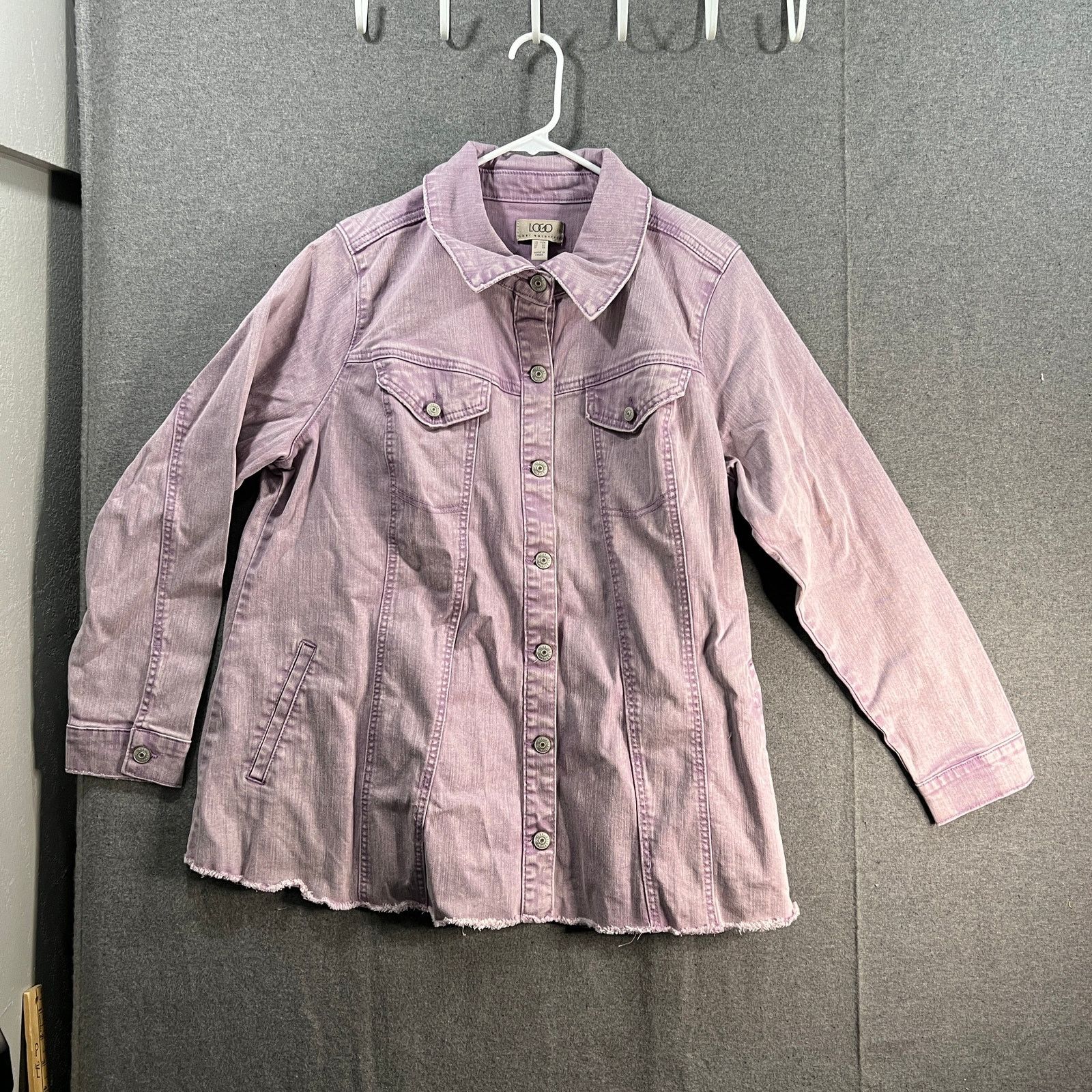 Other LOGO by Lori Goldstein Jeans Jacket Womens Size 3XL / US 20-22 - 1 Thumbnail