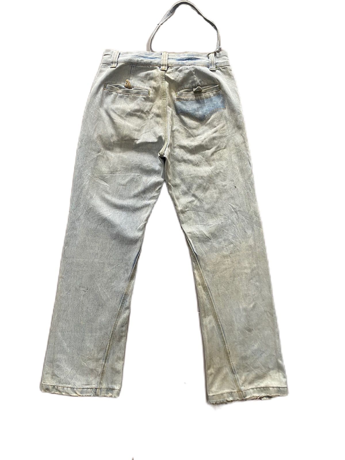 If Six Was Nine × Japanese Brand × The Rolling Stones JAPAN BRAND JOGE MARTIN DISTRESS PAINTED BANDANA DENIM Size US 31 - 5 Thumbnail