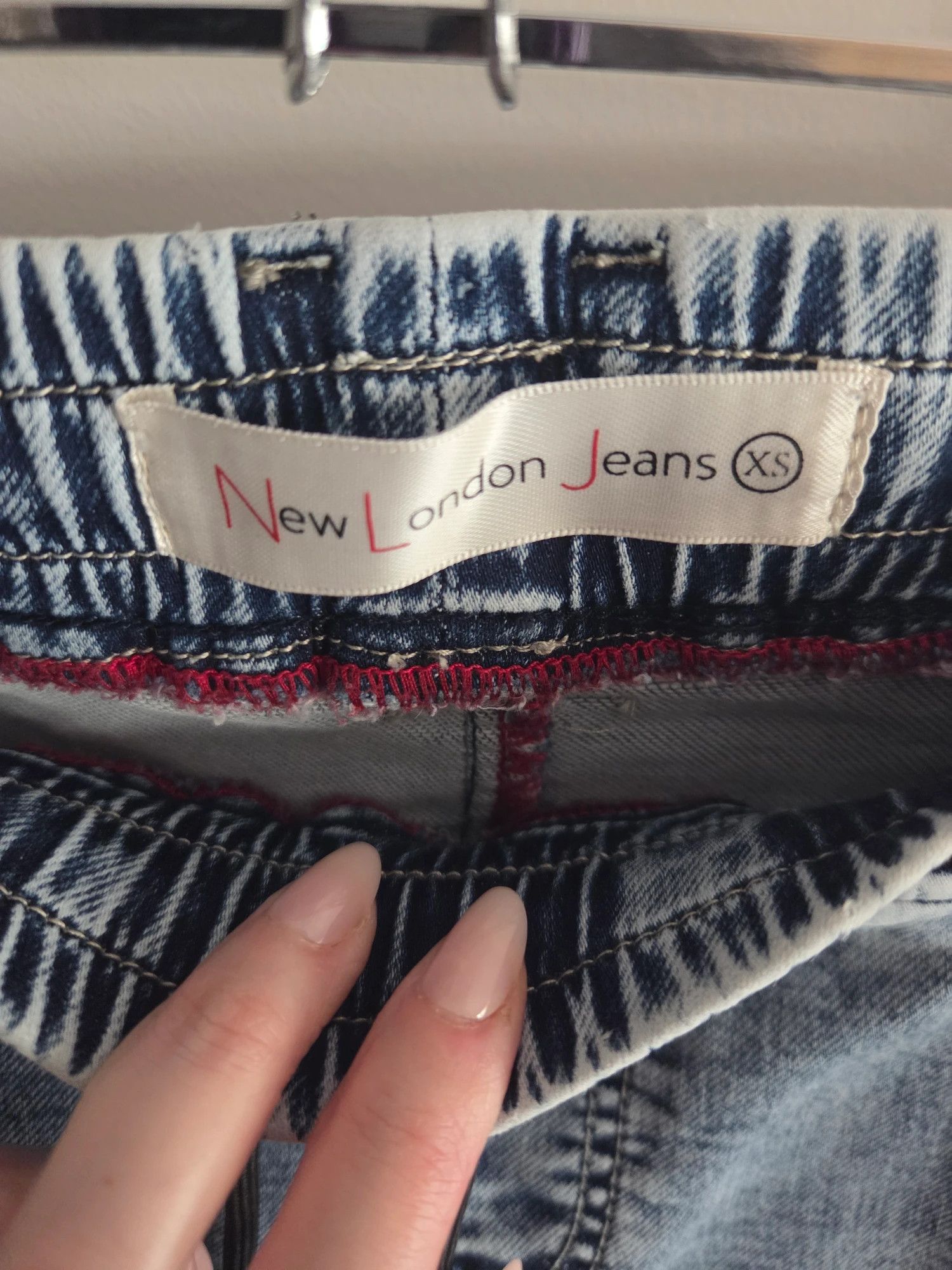 Other New London Jeans Light Blue Acid Wash Denim Slim Fit Jeans XS Size US 26 / EU 42 - 2 Thumbnail