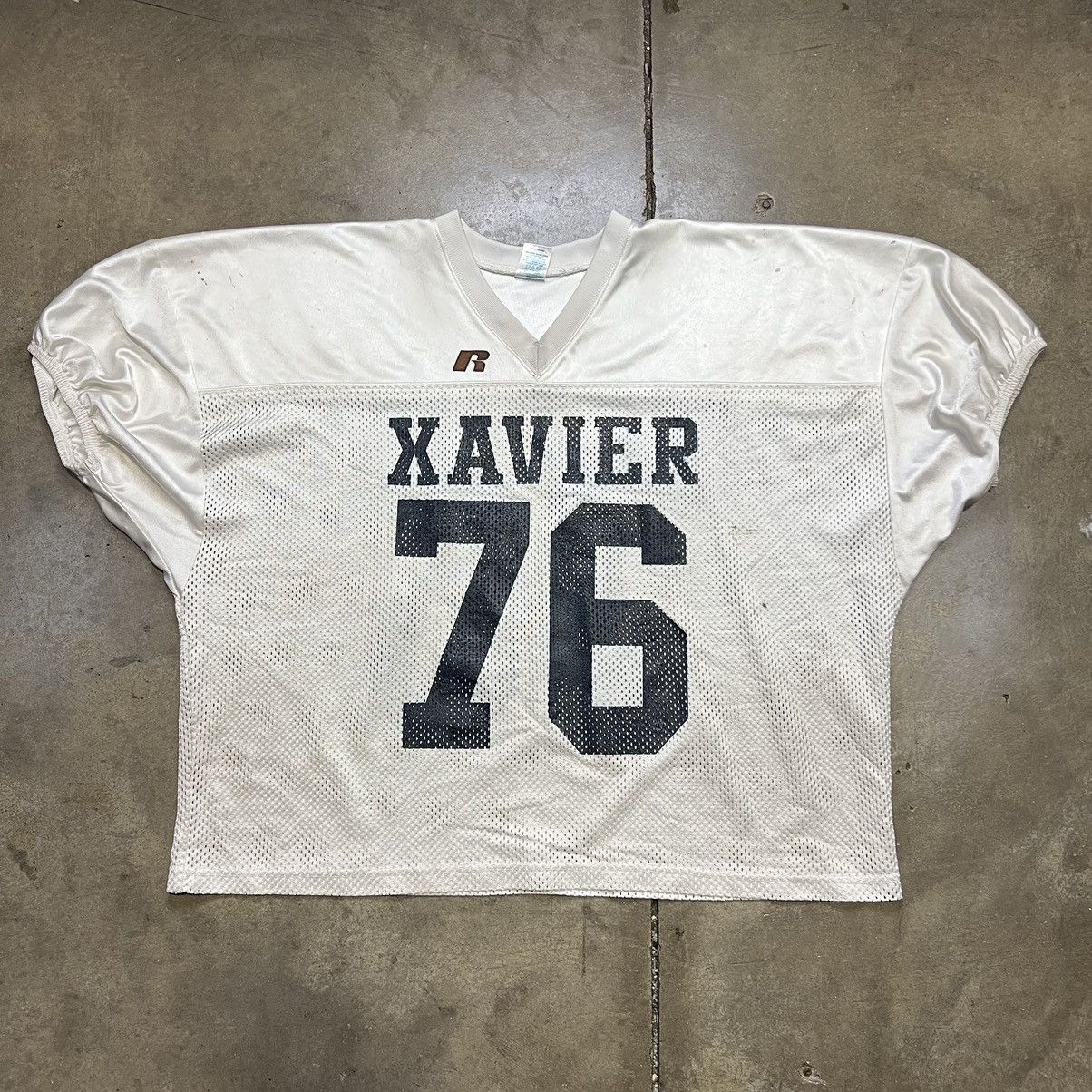 Russell Athletic × Vintage Vintage 90s Russell Mesh Football Jersey Practice Boxy Size US XXL / EU 58 / 5 - 1 Thumbnail