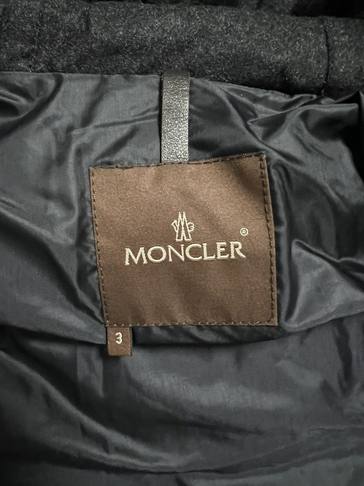 Moncler Moncler down jacket black L wool Size L / US 10 / IT 46 - 3 Thumbnail