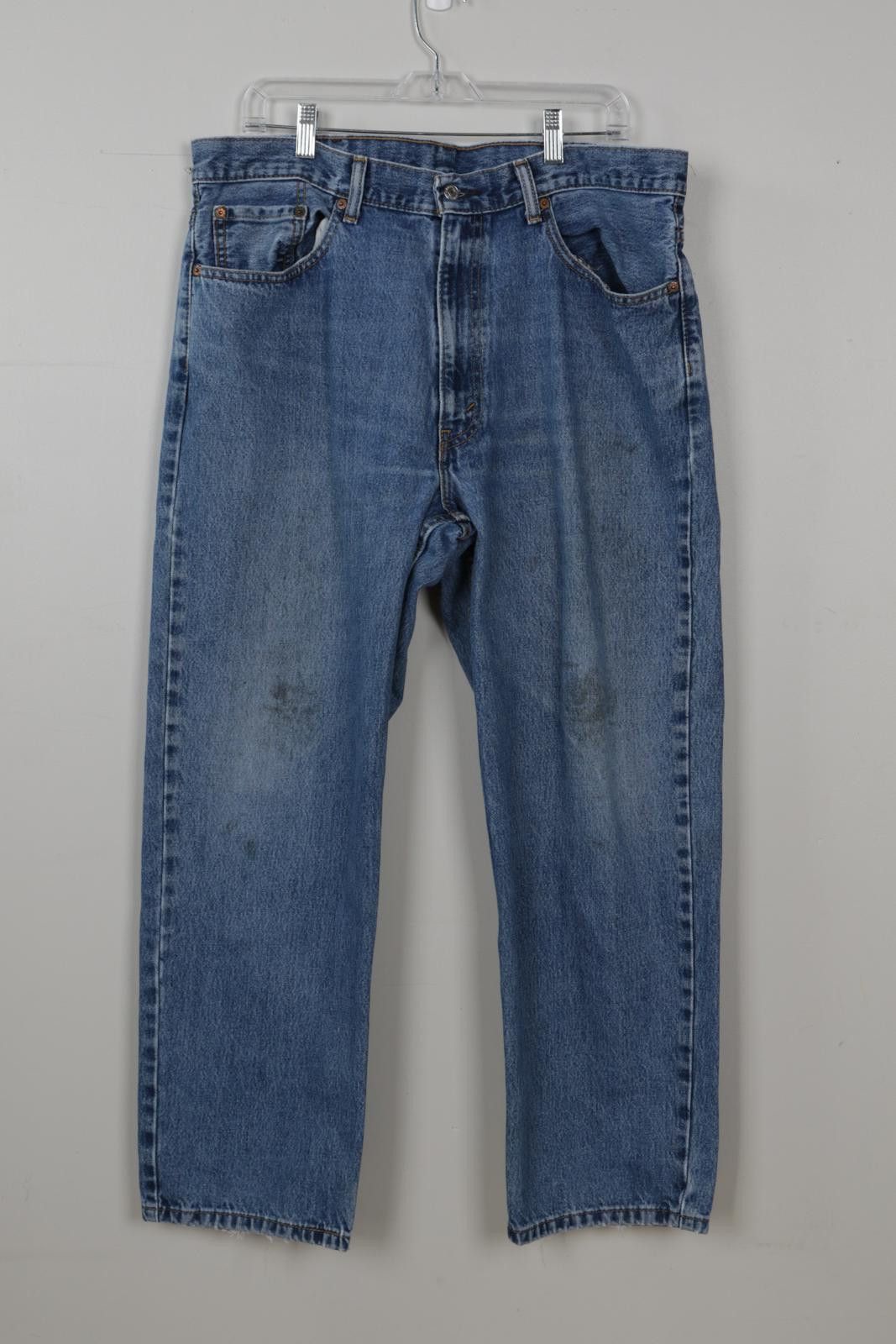 Levi's 00's Levi's 550 Dark Wash Relaxed Fit Jeans Size US 38 / EU 54 - 1 Thumbnail