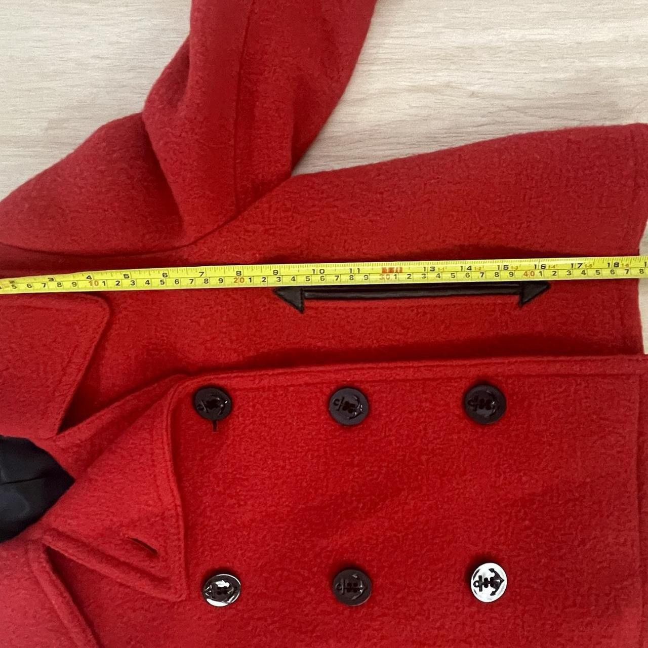 Alexander McQueen Alexander McQueen MCQ Red wool pea coat Size M / US 6-8 / IT 42-44 - 3 Thumbnail