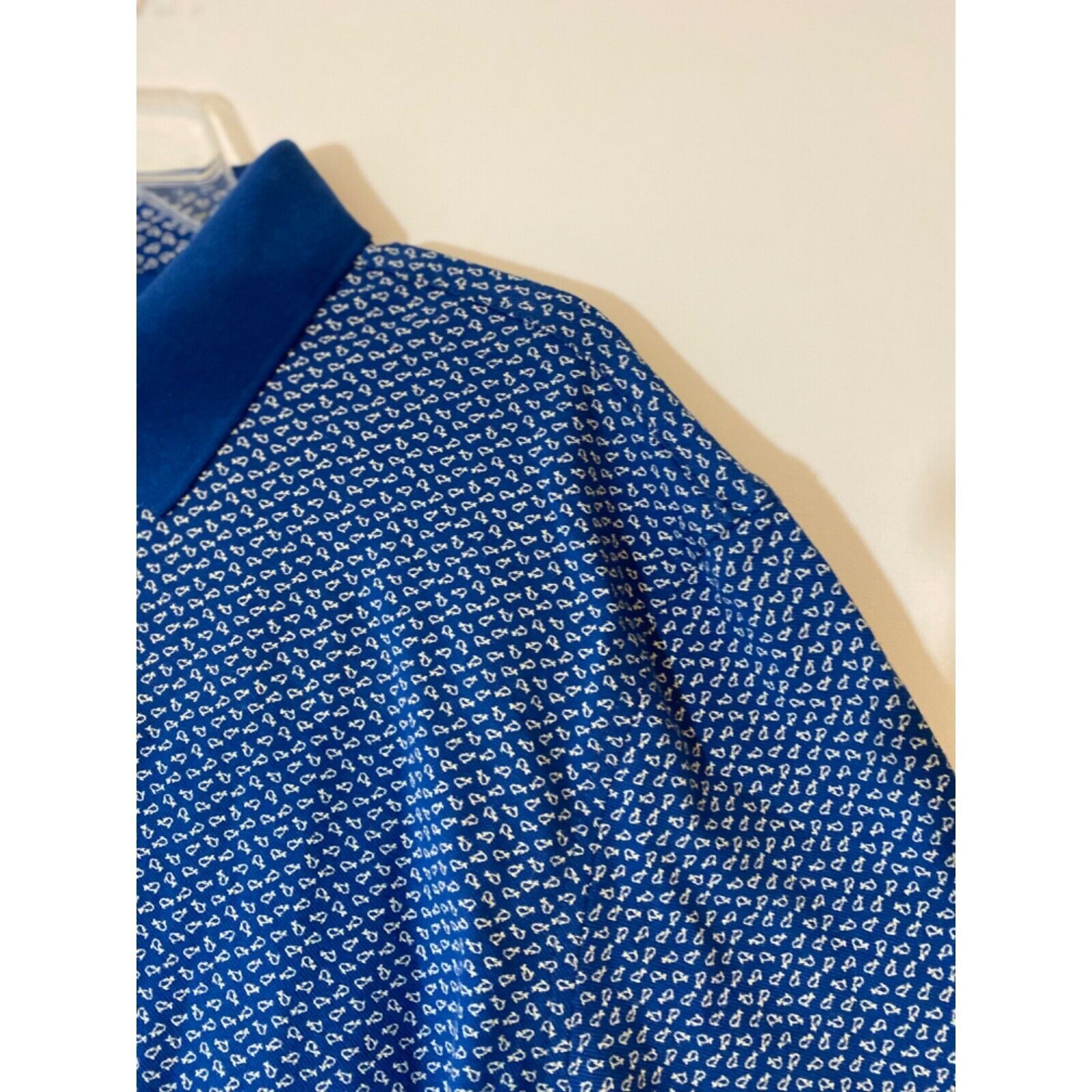 Jos. A. Bank Jos. A. Bank XL Polo Shirt Tailor Fit Fish Print Stretch Size US XL / EU 56 / 4 - 5 Thumbnail