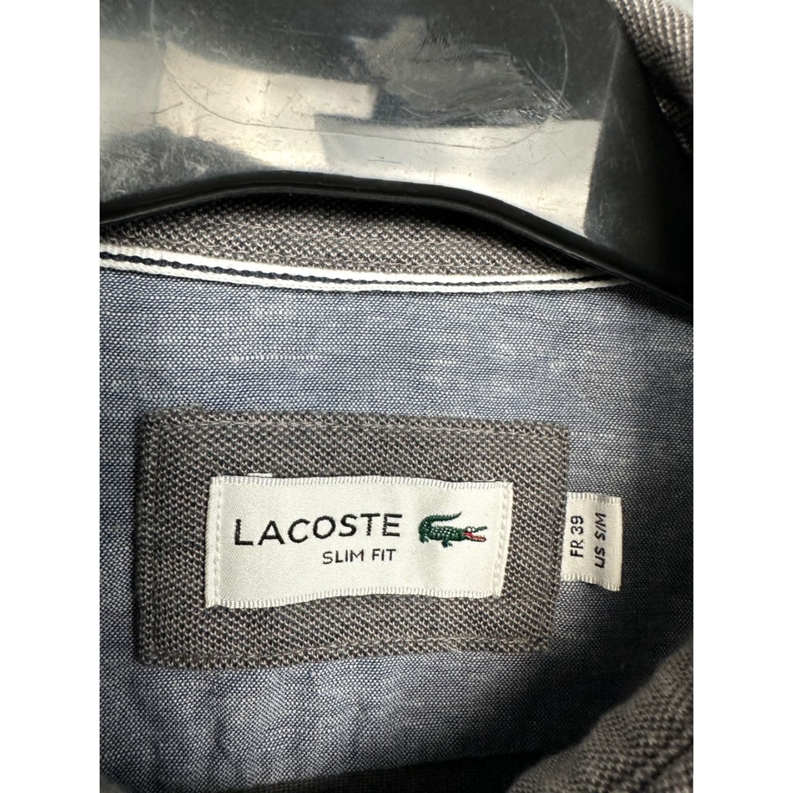 Lacoste Lacoste Polo Shirt Mens Long Sleeve Size M Gray Cotton Logo Shirt Size US M / EU 48-50 / 2 - 4 Thumbnail