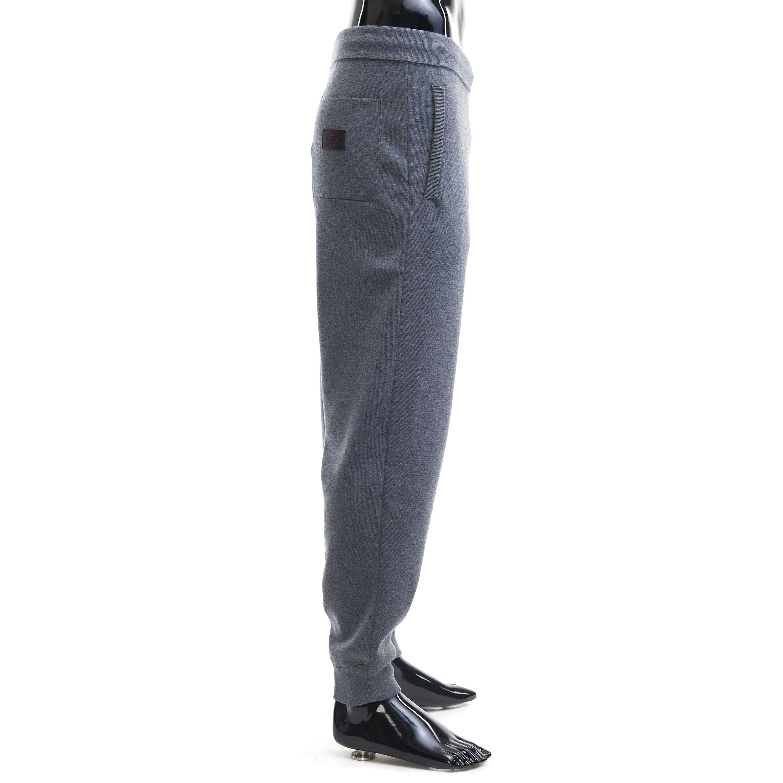Berluti Wool Knit Pants With Leather Logo Embossed Patch Size M Size US 30 / EU 46 - 7 Thumbnail