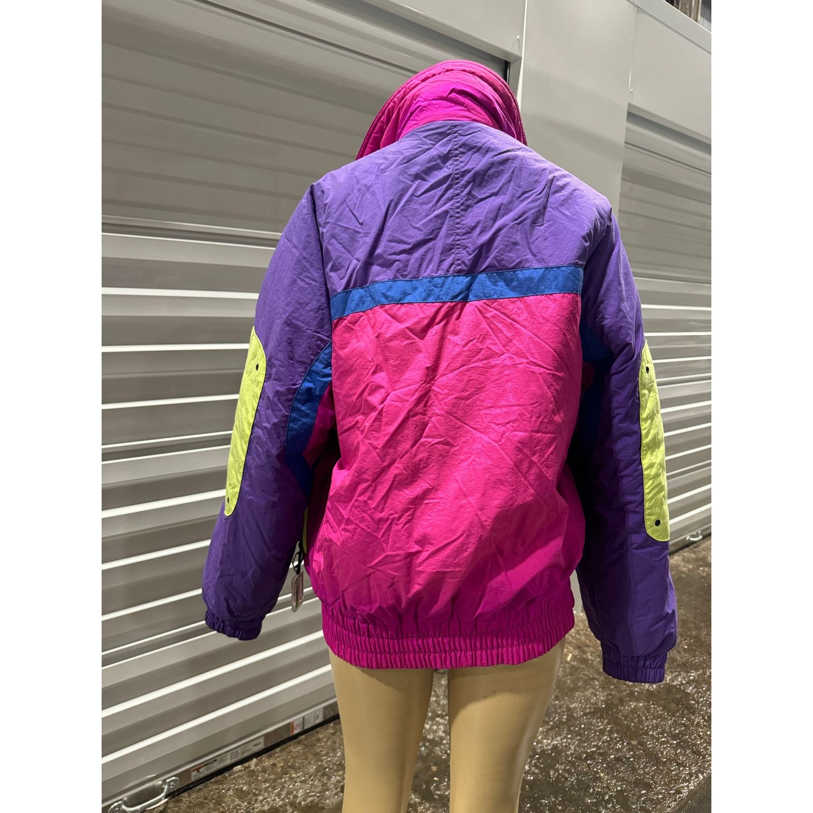 Vintage 80s Neon Vintage Puffer Coat Size M / US 6-8 / IT 42-44 - 4 Thumbnail