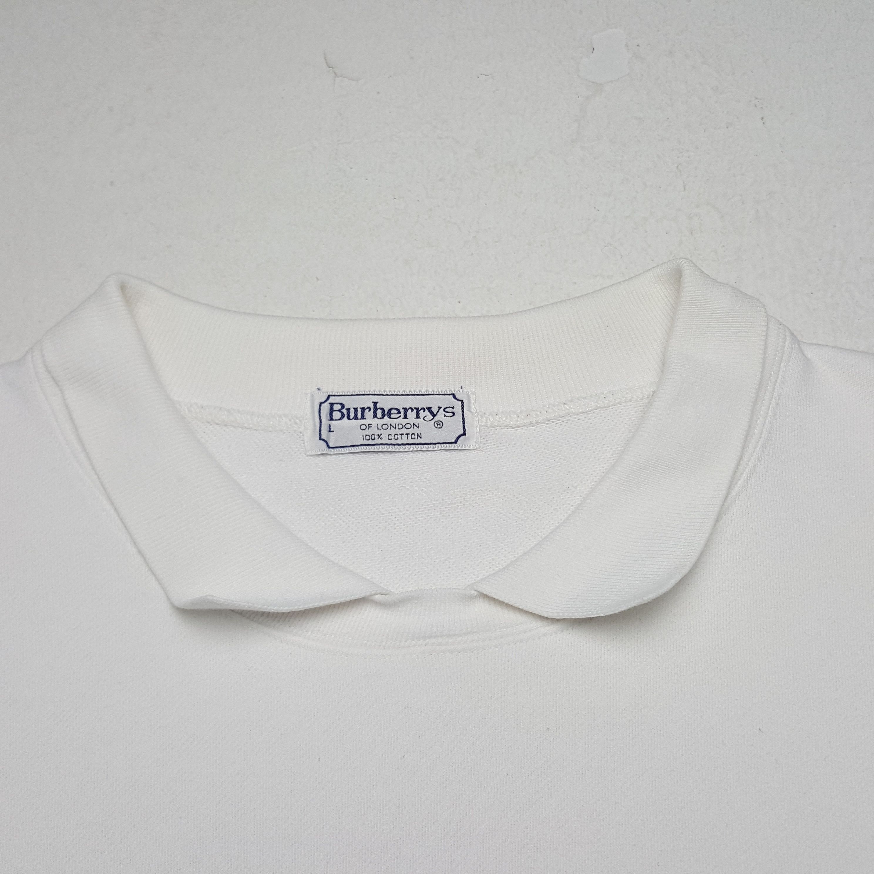 Burberry × Vintage Vintage Burberrys Logo Sweatshirt Size US L / EU 52-54 / 3 - 4 Thumbnail