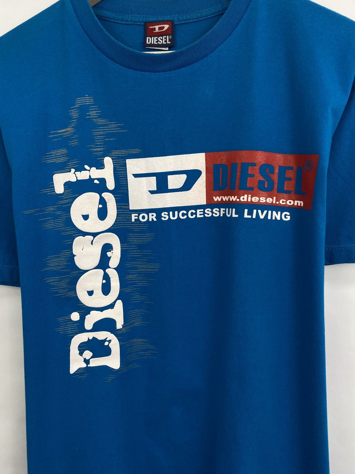 Diesel × Japanese Brand 🇺🇸 Vintage 90s Diesel Big logo T-Shirt Retro Rare Hype Y2K Size US M / EU 48-50 / 2 - 4 Thumbnail
