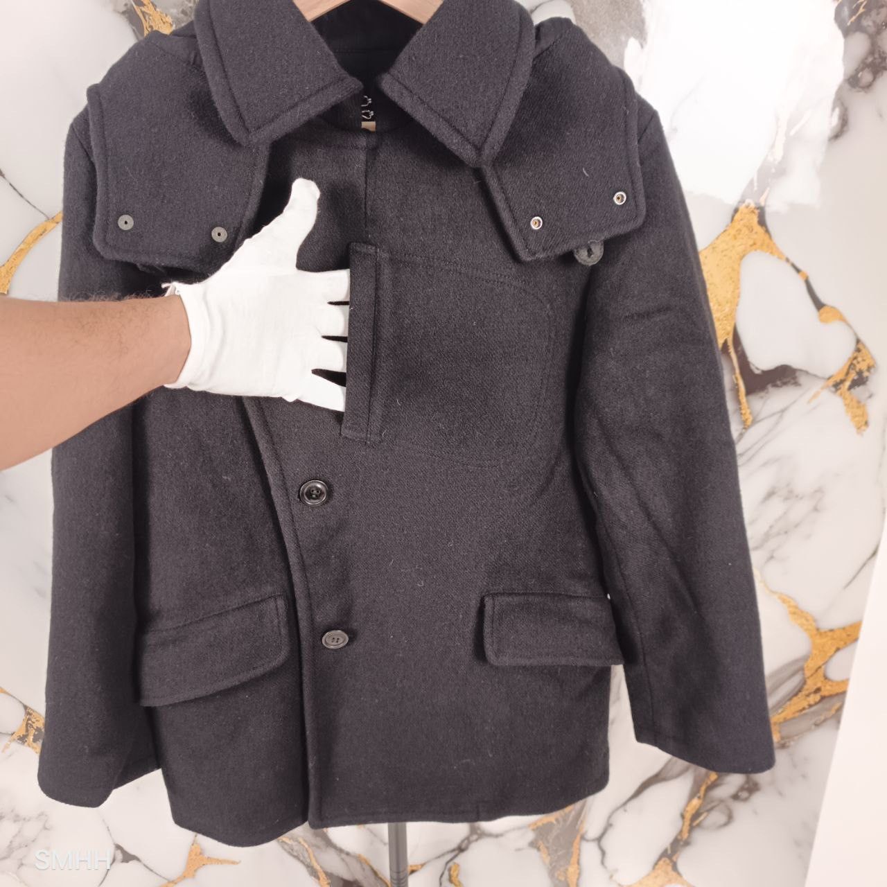 Cabane de Zucca Archive Hooded Jacket (M) Deep Navy Blue