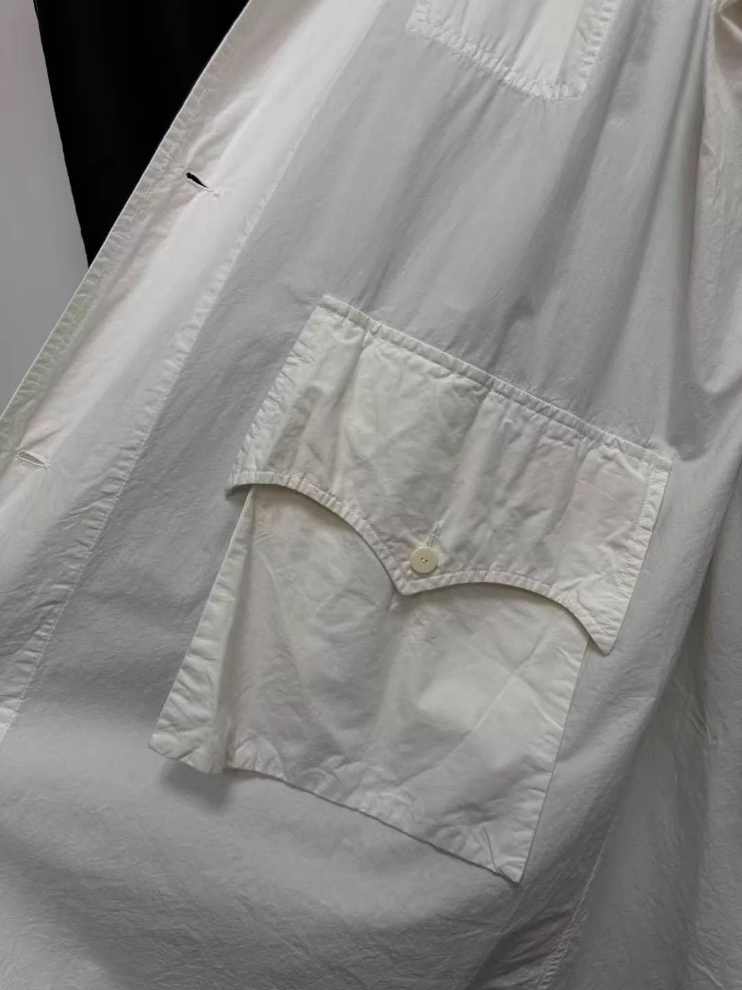 Other Chez VIDALENC Cream Oversize Paper Cotton Crew Overcoat Size US S / EU 44-46 / 1 - 5 Thumbnail