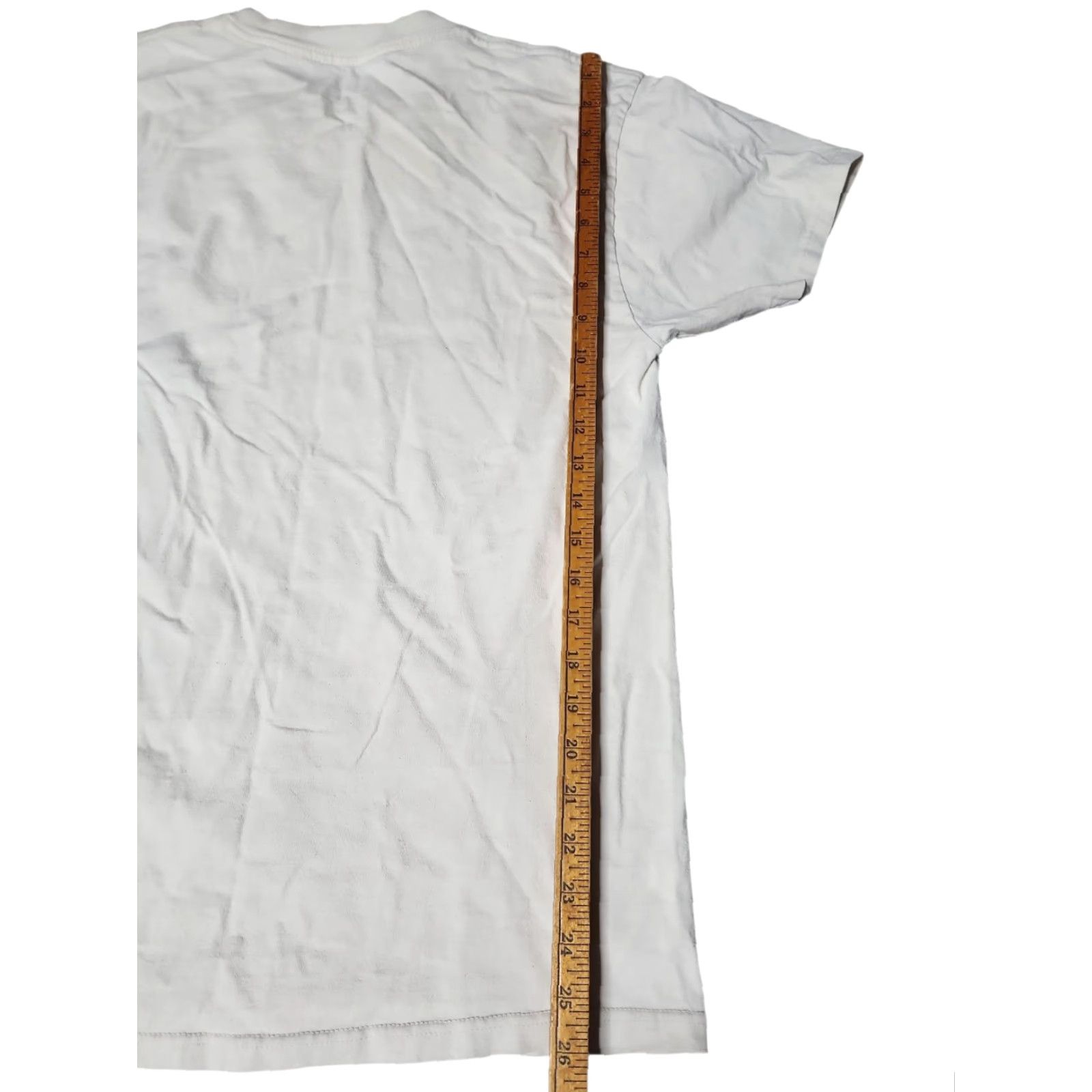 Vintage Le Death of Cool Co. Men's L T-Shirt Crew Neck Short Sleeve Ivory Grim Reaper "Step Into The Light" Vintage-Inspired Goth Tee Size US L / EU 52-54 / 3 - 2 Thumbnail