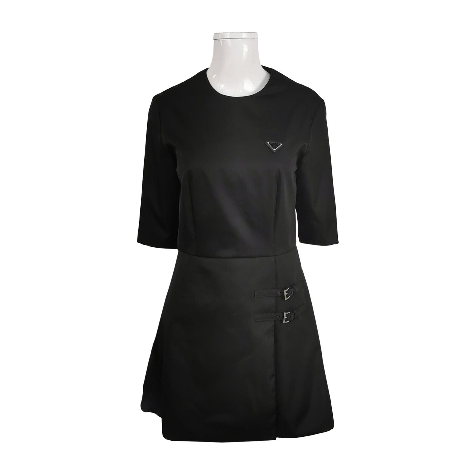 Prada Prada Logo Buckle Mini Dress Size 40 Size S / US 4 / IT 40 - 1 Thumbnail