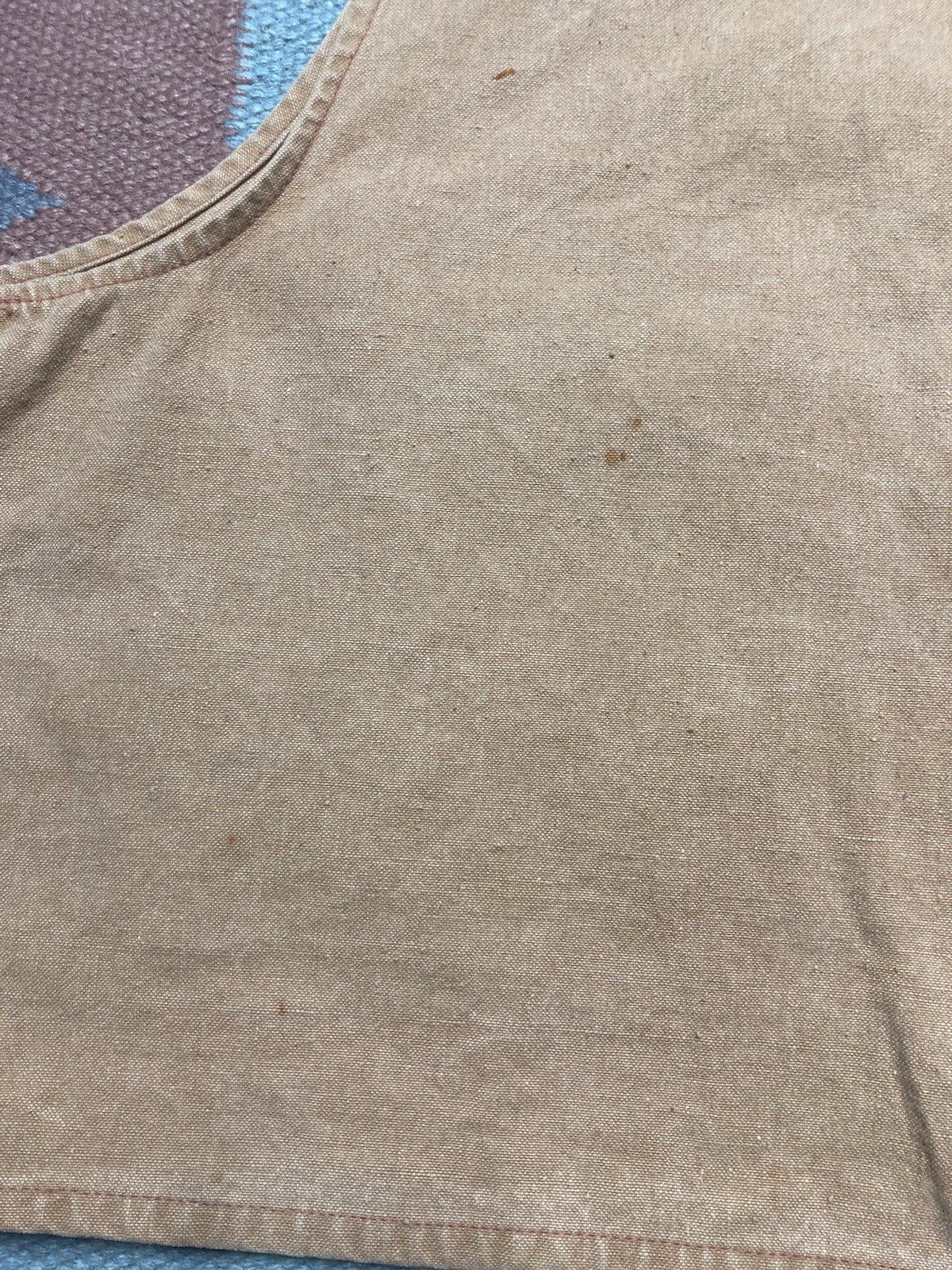 Vintage 60s canvas hunting vest shooting cotton butto boxy cropped L Size US L / EU 52-54 / 3 - 9 Thumbnail