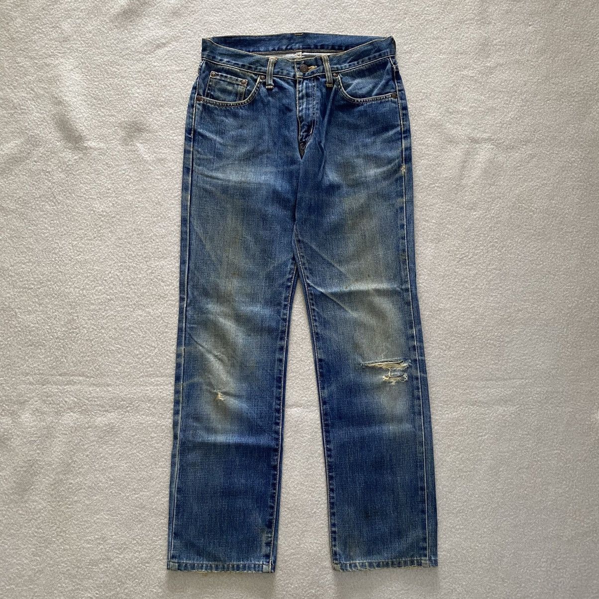 Edwin Vintage Edwin Distressed Dirty Jeans w29 Size US 29 - 2 Thumbnail