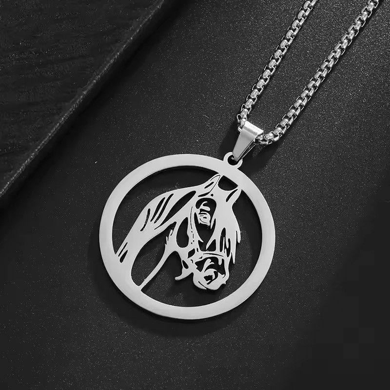Jewelry Horse Necklace Y2K Gothic Punk Chain Size ONE SIZE - 3 Thumbnail