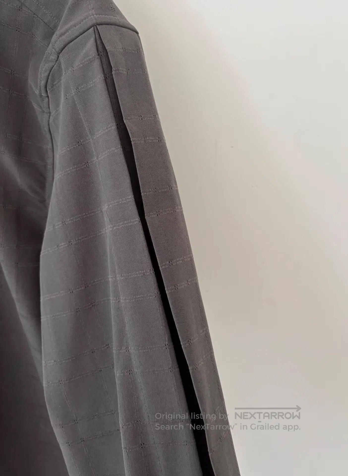 _J.L-A.L_ Gray Check Pattern Long Sleeve Button Up Shirt. Size US M / EU 48-50 / 2 - 5 Thumbnail