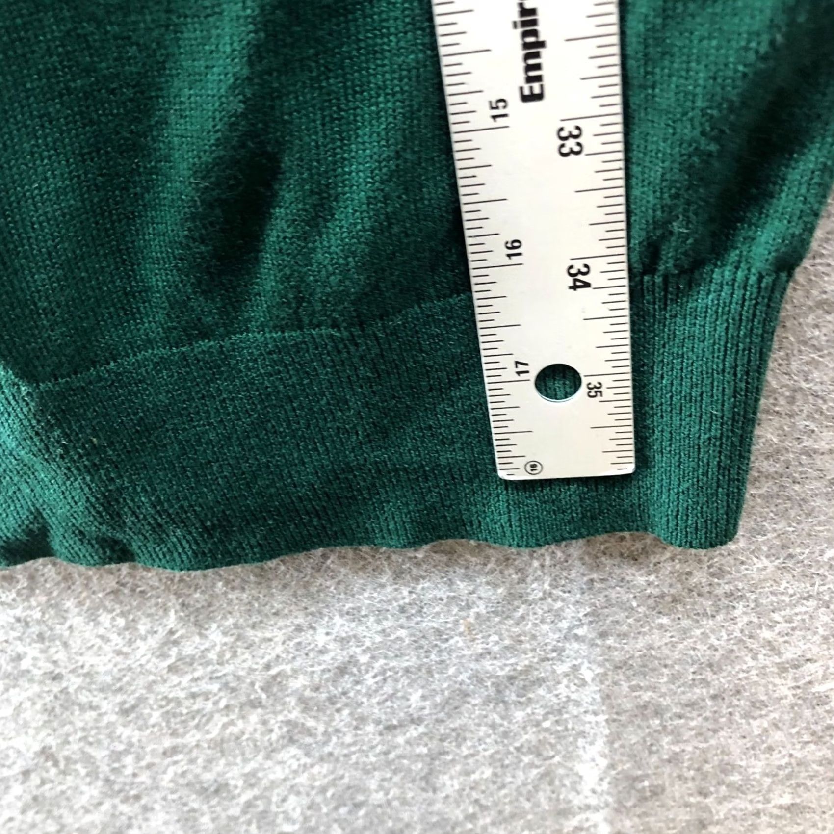 Uniqlo Uniqlo Cardigan Womens XS Forest Green V-Neck Button Front Lightweight Longline Knit Sweater Size XS / US 0-2 / IT 36-38 - 8 Thumbnail