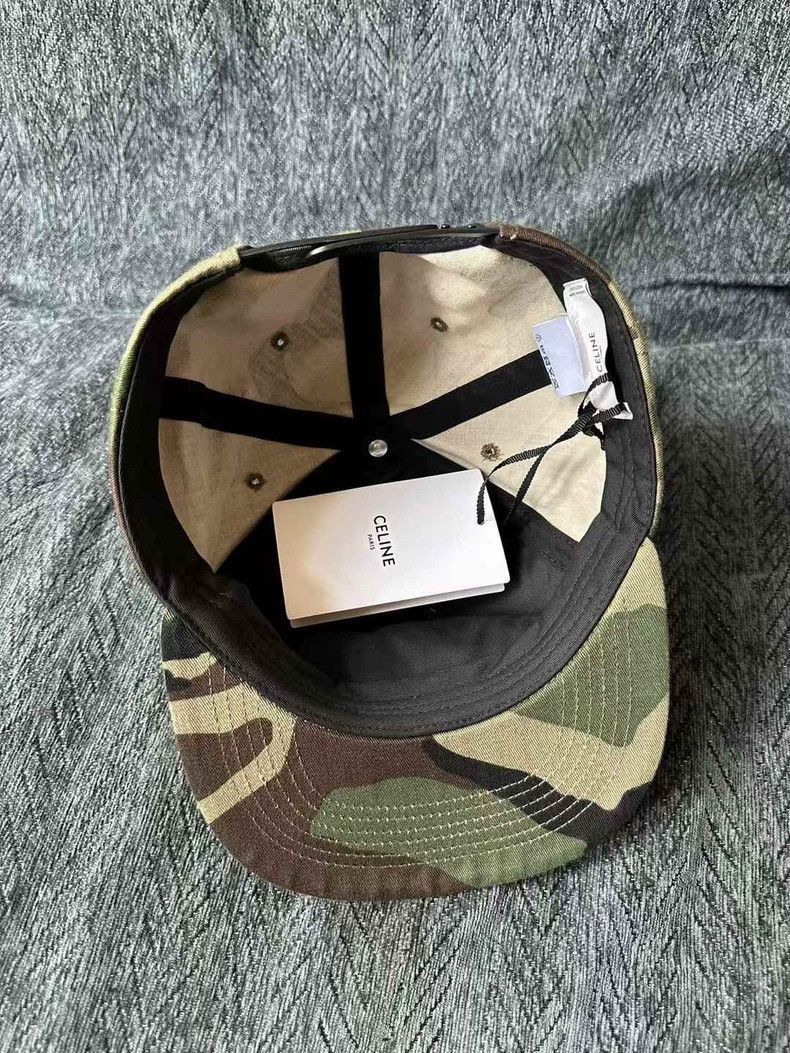 Celine Camo Duckbill Cap by Celine Size ONE SIZE - 3 Thumbnail