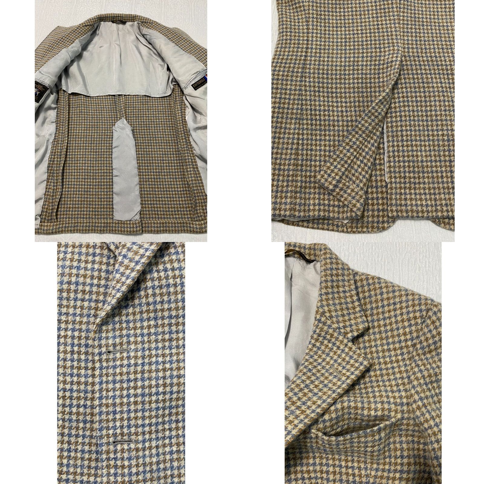 Hart Schaffner Marx VINTAGE Hart Schaffner Marx Brown Plaid Blazer Coat J Svoboda Sons Men's Store Mens 40 Brown Plaid Blazer Coat Vintage Hart Schaffner Marx Size 40R - 8 Thumbnail