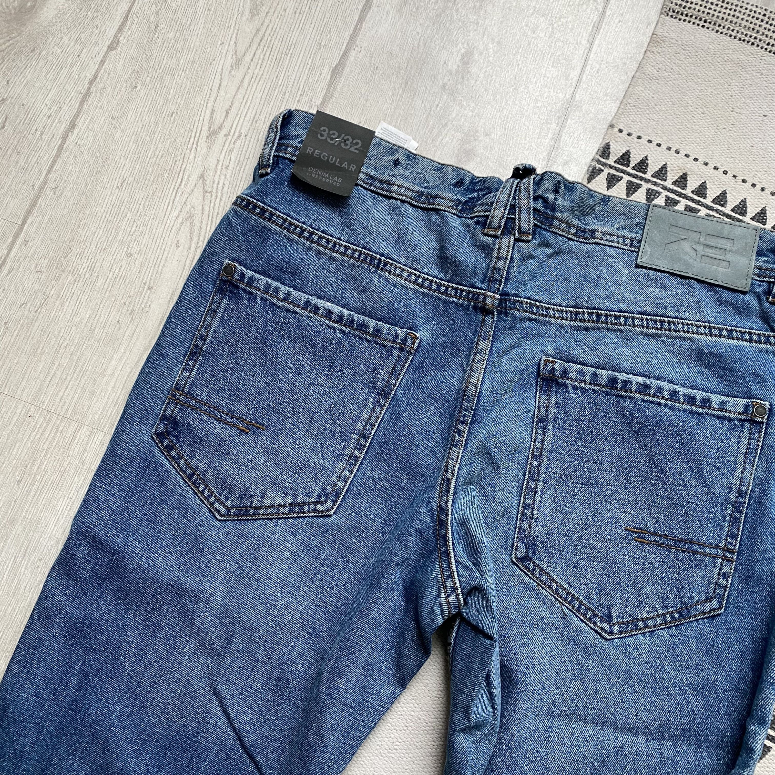 Lee Distressed Denim Faded Blue Pants Vintage lee Style Jeans Size US 33 - 9 Thumbnail