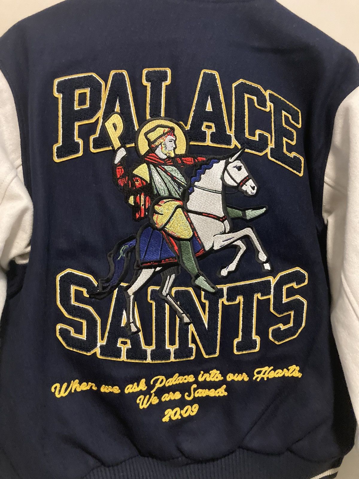 Palace Palace 2024SS Saint varsity jacket size M navy brand new Size US M / EU 48-50 / 2 - 10 Thumbnail
