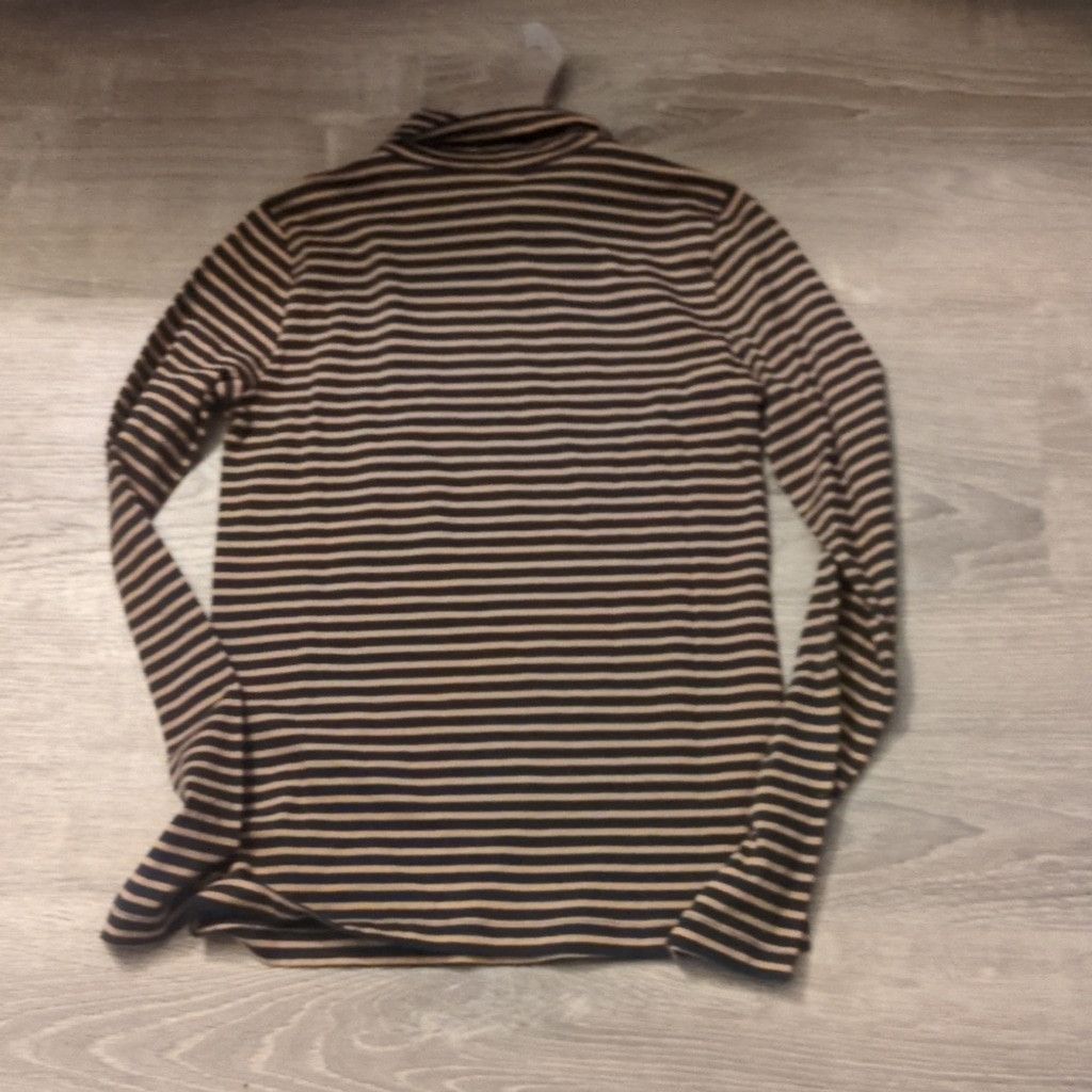 J.Crew J. Crew Navy Camel Stripe Tissue Turtleneck Size XS Size XS / US 0-2 / IT 36-38 - 7 Thumbnail