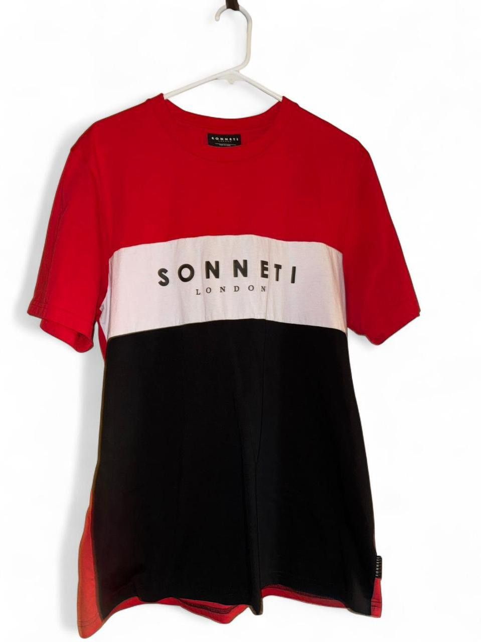 Sonneti Red and black Sonneti London cotton t-shirt Size US XL / EU 56 / 4 - 1 Thumbnail