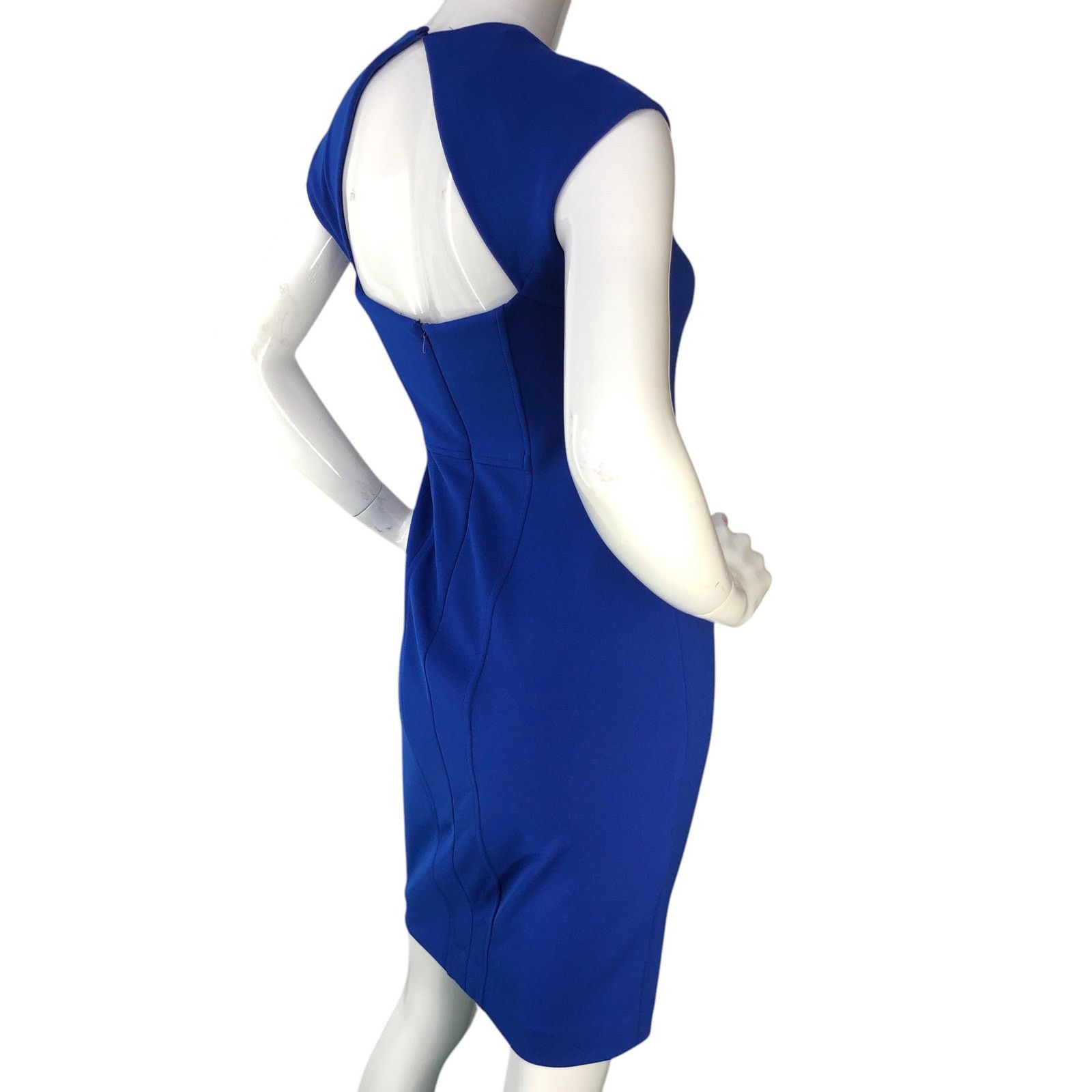 MAGGY LONDON Maggy London Size 2P Dress Open Back Scoop Neck Royal Blue Size XS / US 0-2 / IT 36-38 - 9 Thumbnail