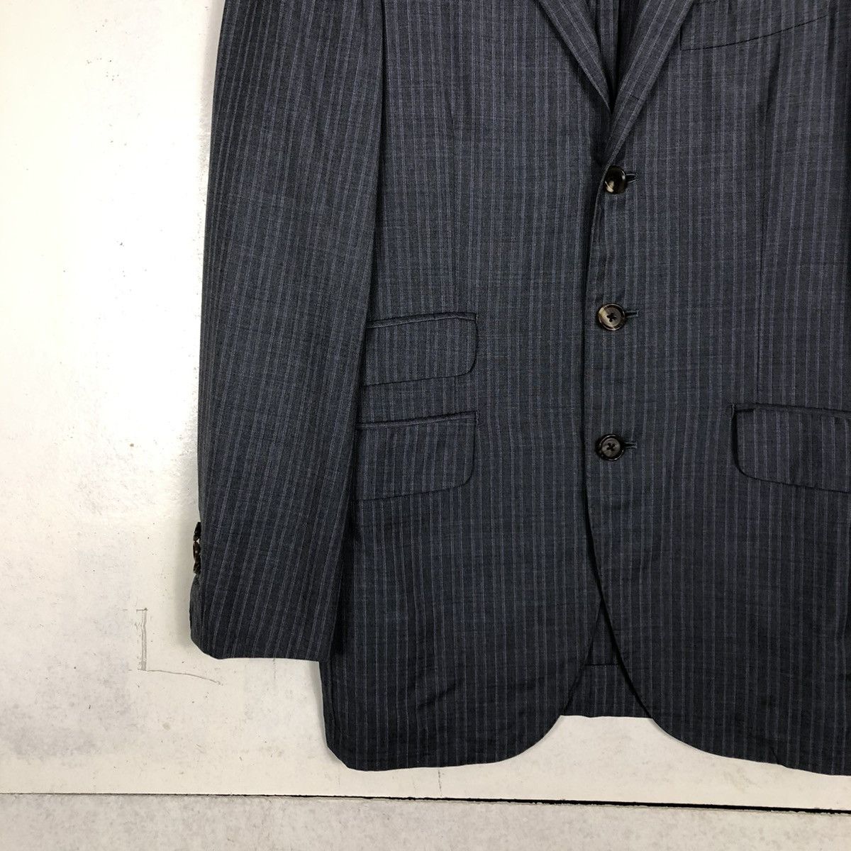 Designer 📌DOUBLE BREAST COATS STRIPED SHIPS LORO PIANA Size US S / EU 44-46 / 1 - 5 Thumbnail