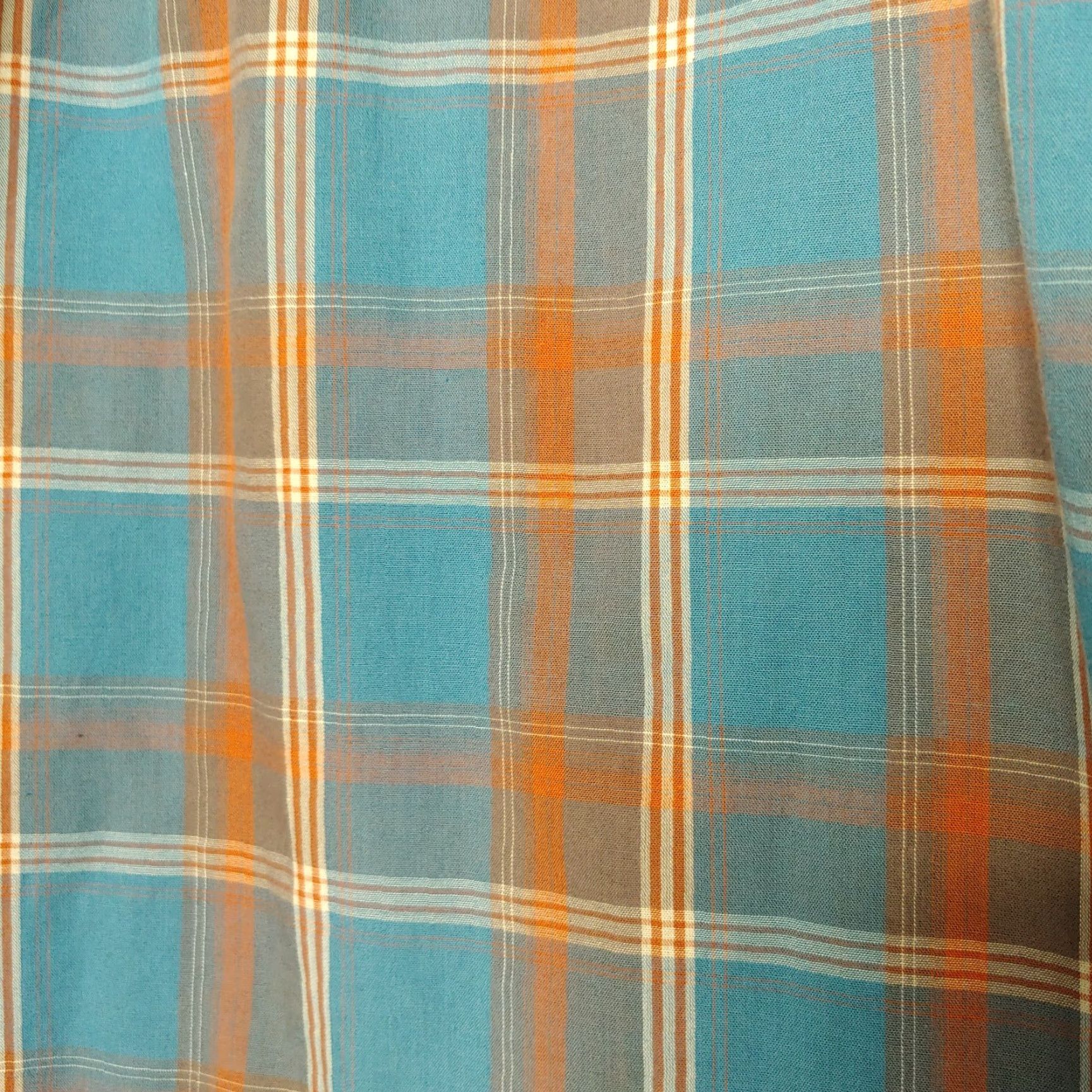 Wrangler VINTAGE Wrangler Wrancher Shirt Men 2X Pearl Snap Western Blue White Plaid Long Sleeve Size US XXL / EU 58 / 5 - 6 Thumbnail