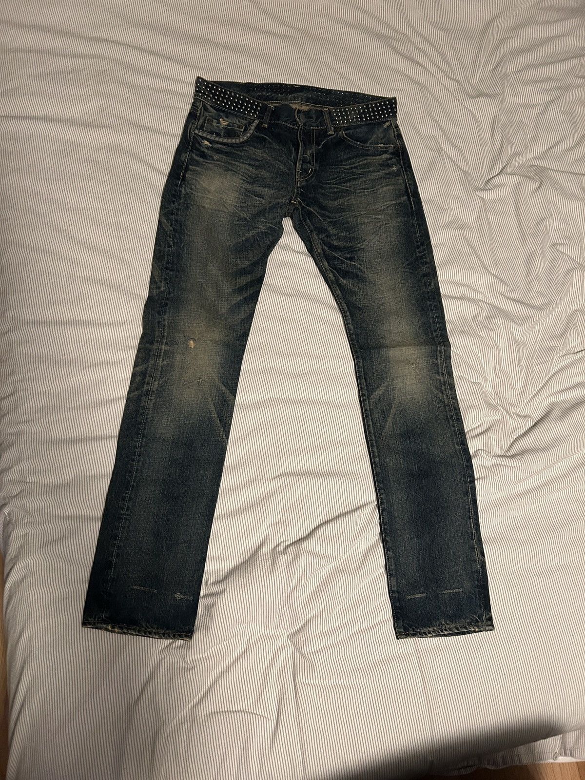 Hysteric Glamour × Japanese Brand × Vintage Hysteric Glamour Studded Jeans Size US 32 / EU 48 - 1 Thumbnail