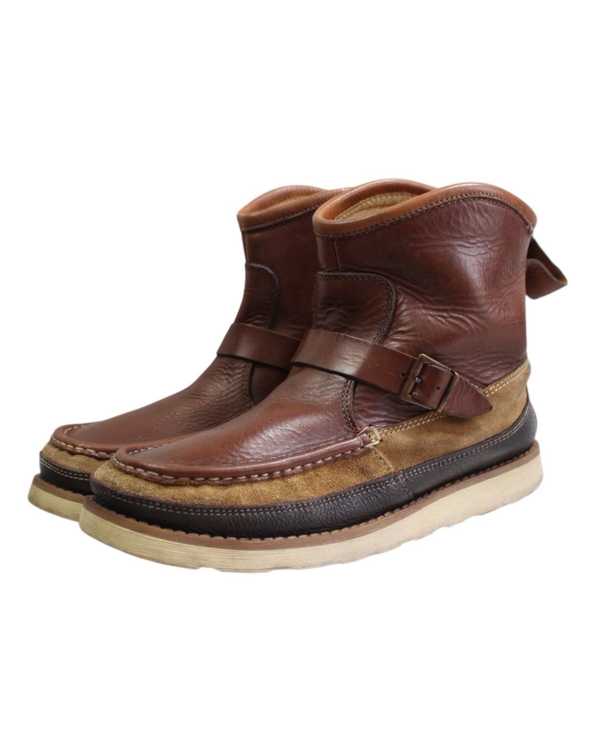Vintage 2000S UNITED ARROWS GREEN LABEL RELAXING MOCCASIN BOOTS Size US 8 / EU 41 - 1 Thumbnail