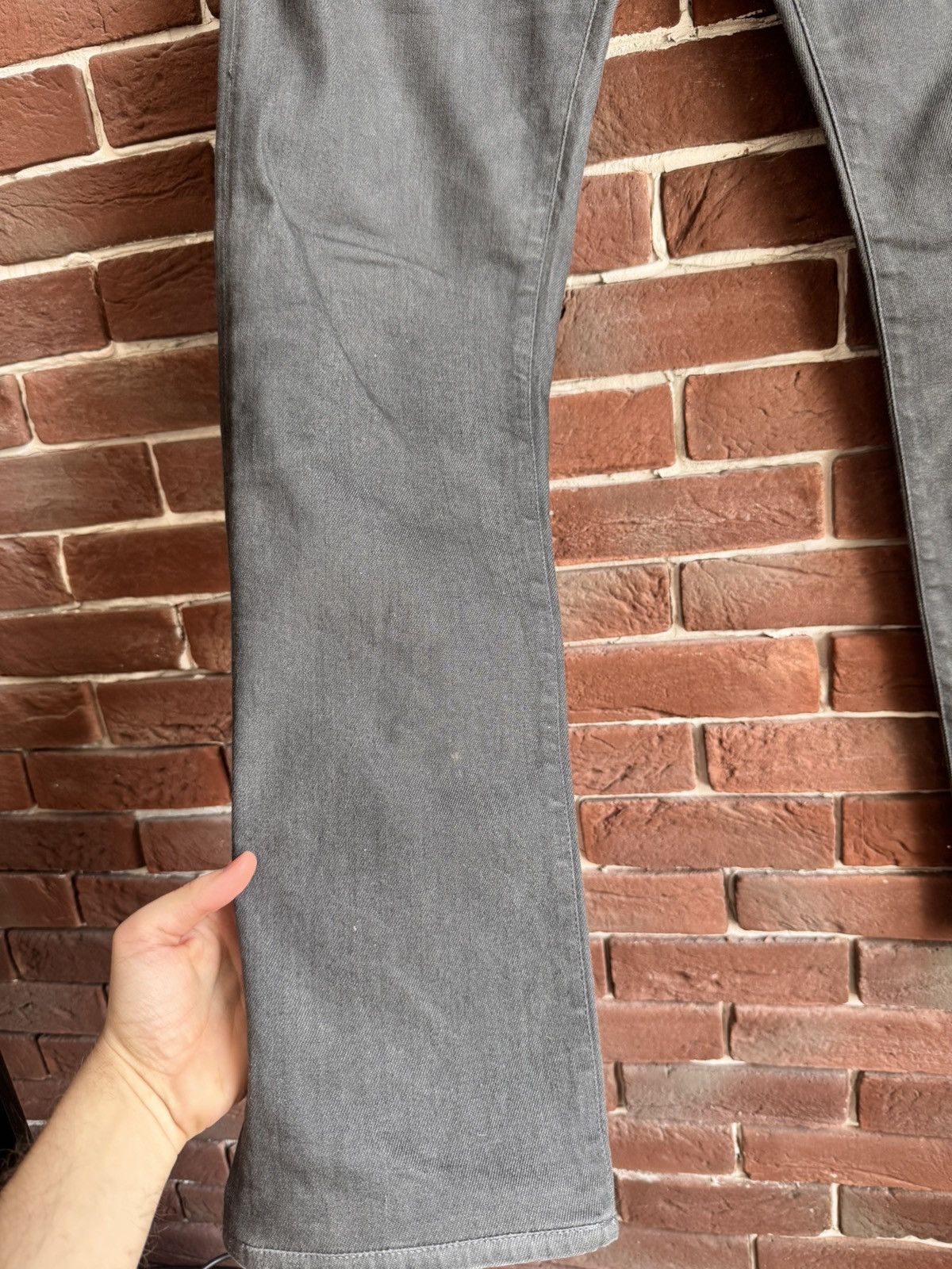 Dior Dior Homme FW14 by Kris Van Assche Gray Washed Denim Jeans Size US 32 / EU 48 - 5 Thumbnail