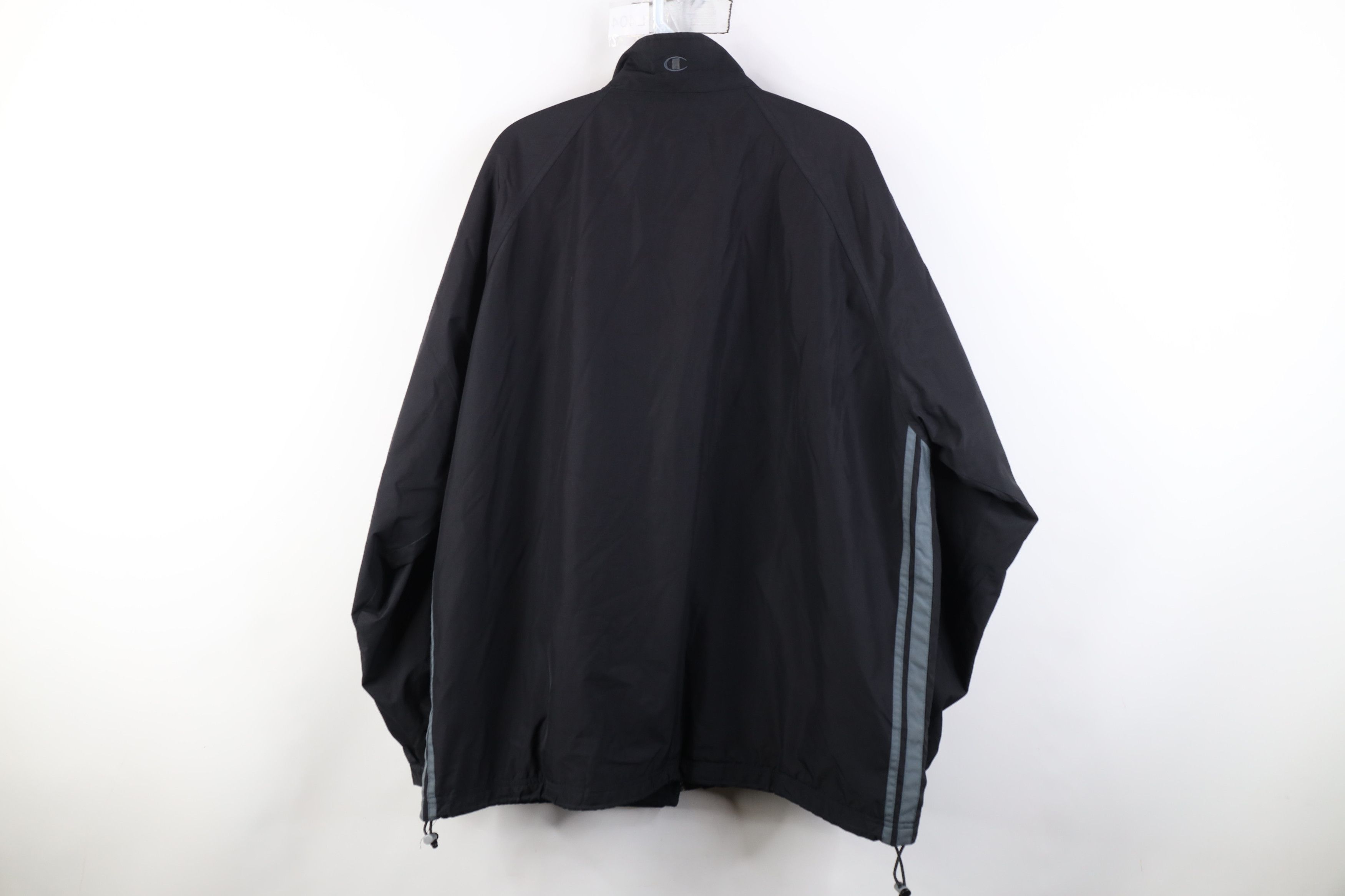Champion Vintage 90s Y2K Champion Lined Windbreaker Jacket Black Size US XL / EU 56 / 4 - 14 Thumbnail