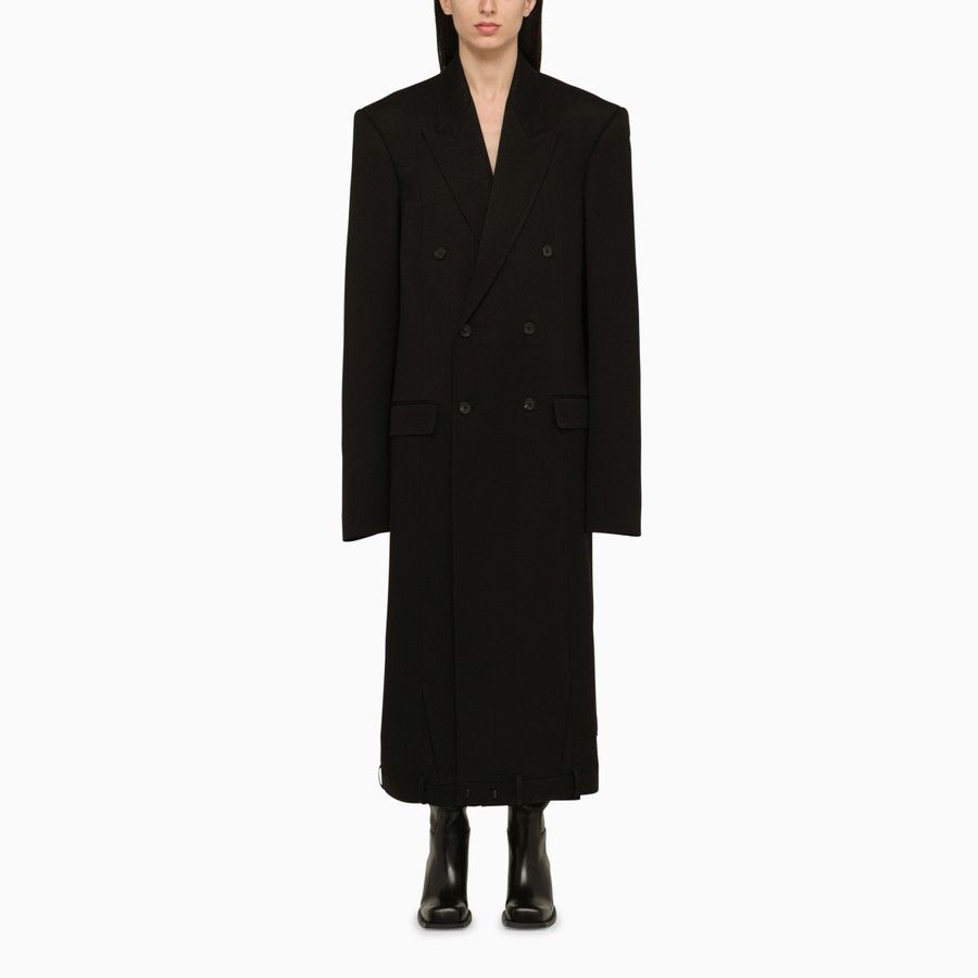 image of Balenciaga O1D2Blof0124 Coat In Black, Women's (Size XS)