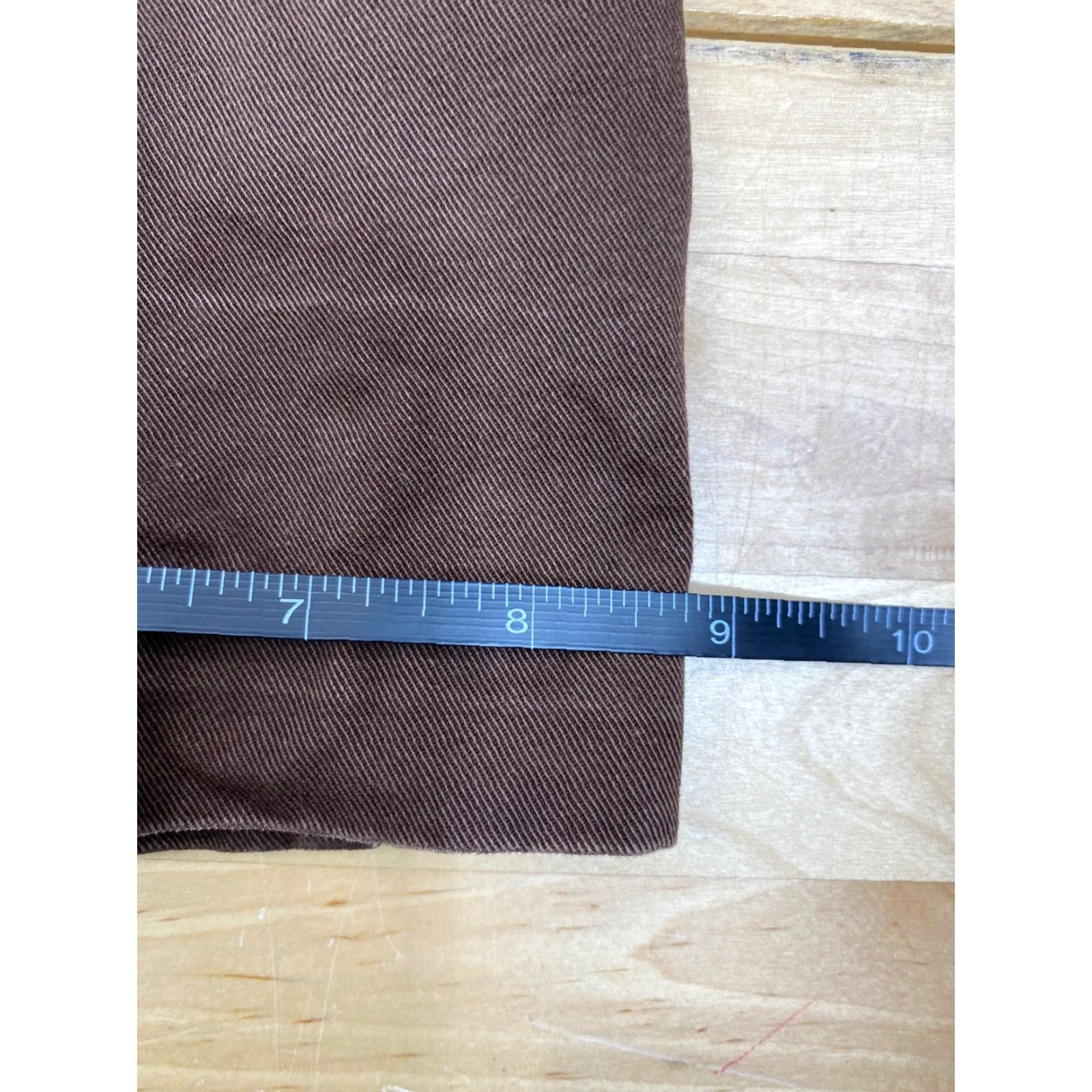 Vintage Clio Pants Dark Brown Size 4 Women Cotton Solid Casual Pants Bra nd Size 27" / US 4 / IT 40 - 7 Thumbnail