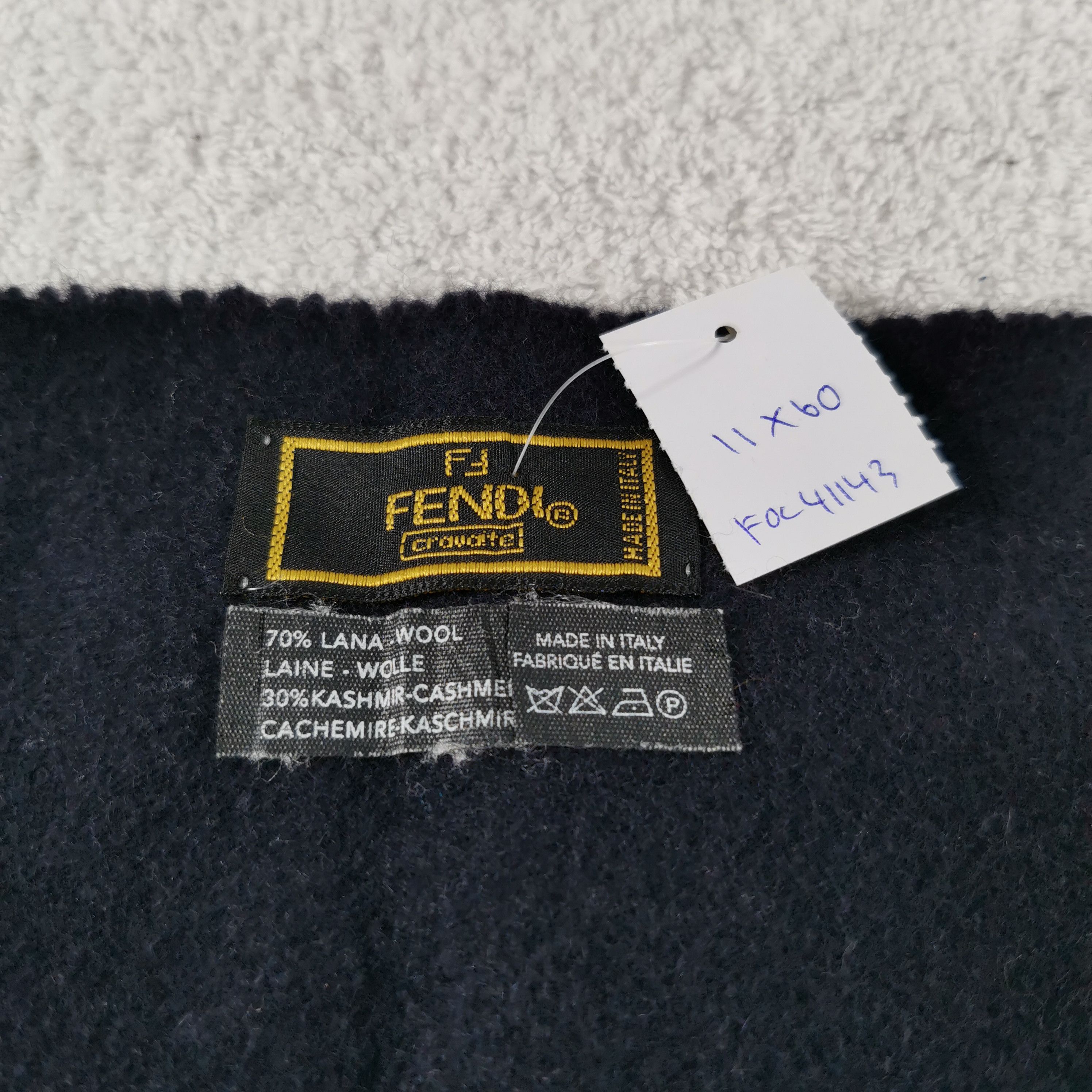 Fendi Vintagfe Fendi Scarf Muffler Fringe Winter Scarves Size ONE SIZE - 4 Thumbnail